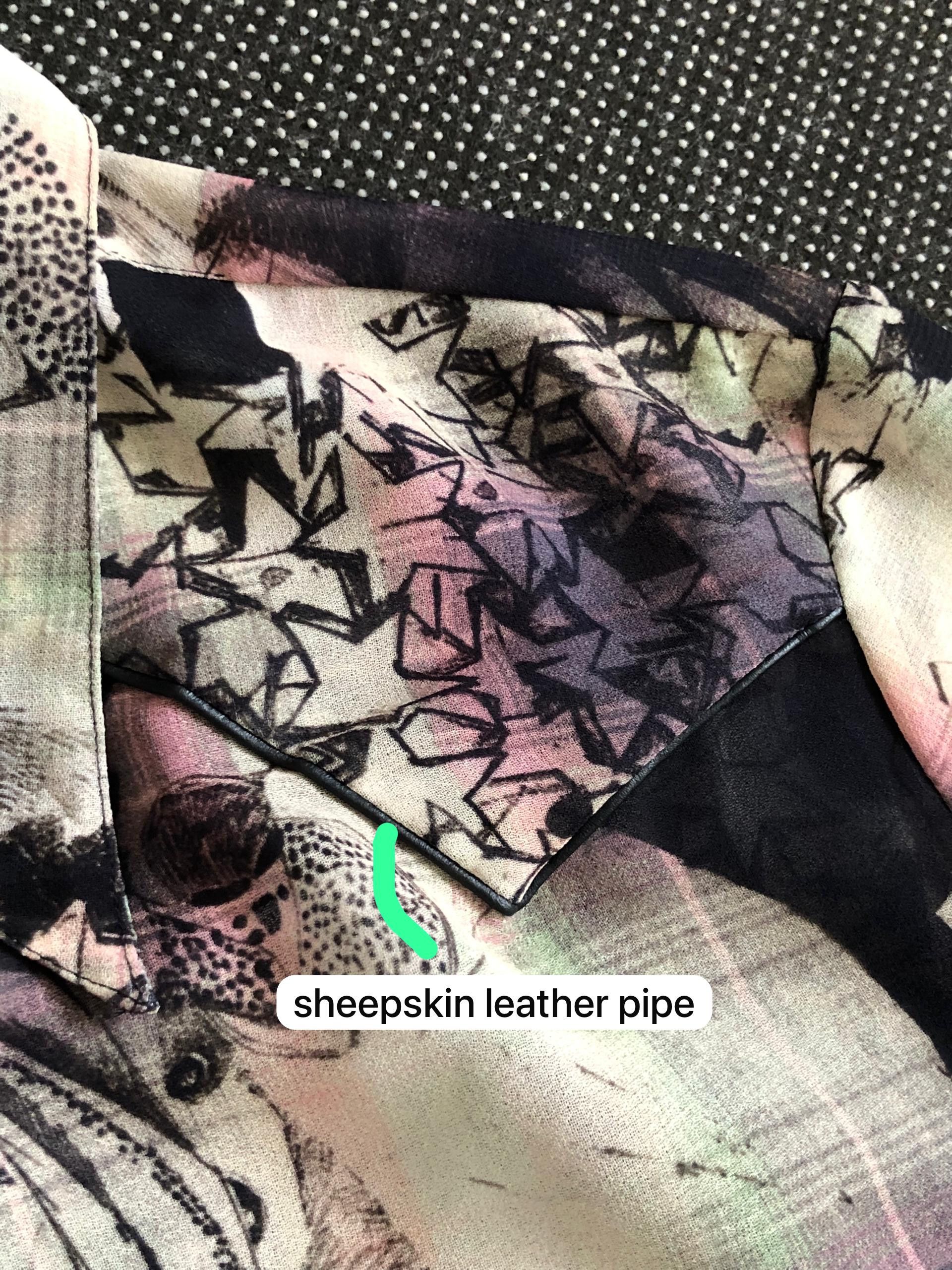 Diesel RARE🔥DIESEL SHEEPSKIN PIPELINE PAPERTHIN HORROR JUNJI ITO Size M / US 6-8 / IT 42-44 - 8 Thumbnail