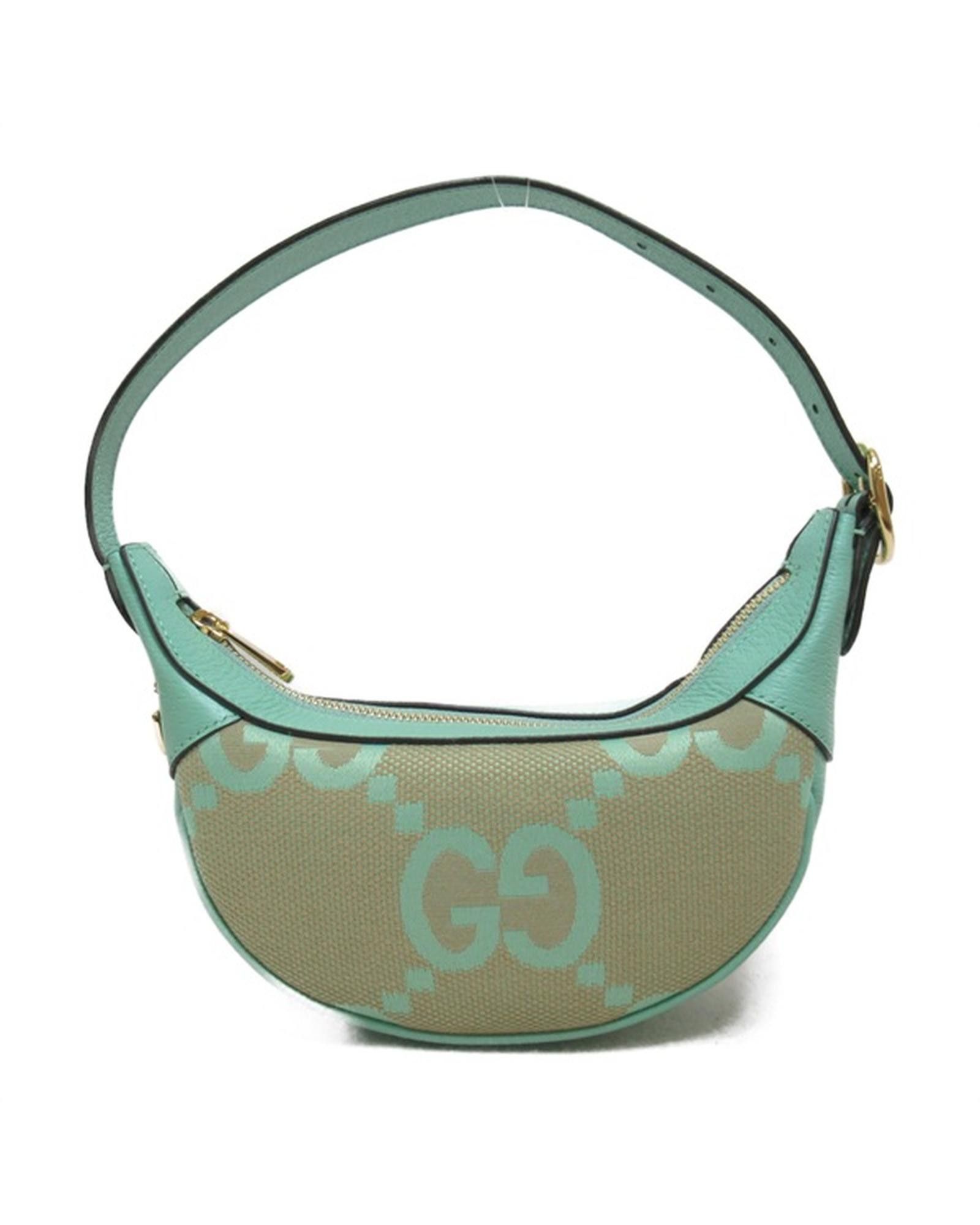 image of Gucci Green GG Canvas Mini Ophidia Bag In Sa Condition, Women's