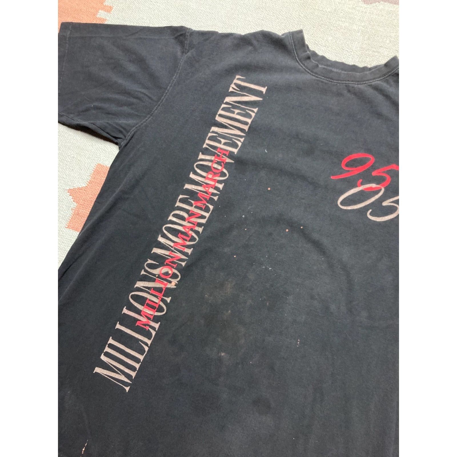 Vintage VINTAGE Million Man March t shirt 10 year anniversary 2005 faded black Adult XXL T-Shirt Men Black 2005 Million Man March Mens XXL T-Shirt Size US XXL / EU 58 / 5 - 4 Thumbnail