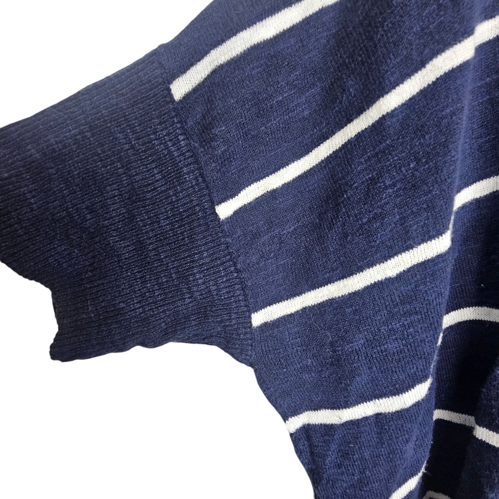 Eileen Fisher Eileen Fisher Womens Striped Linen Cotton Top L Coastal Size L / US 10 / IT 46 - 4 Thumbnail