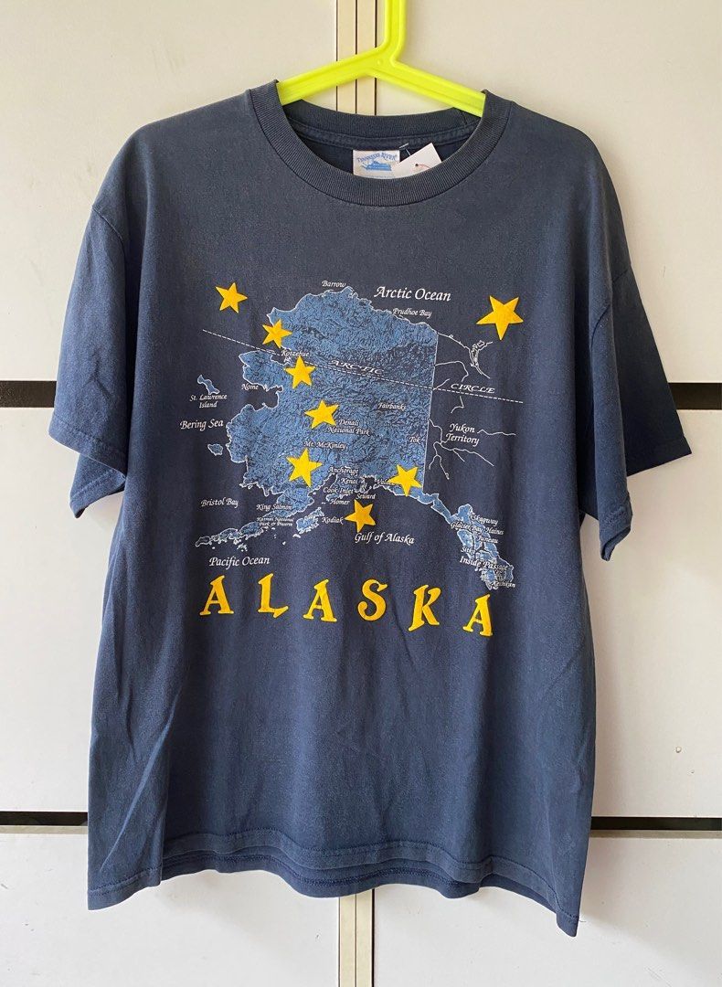Vintage Y2K ALASKA MAP T SHIRT Size US M / EU 48-50 / 2 - 1 Thumbnail