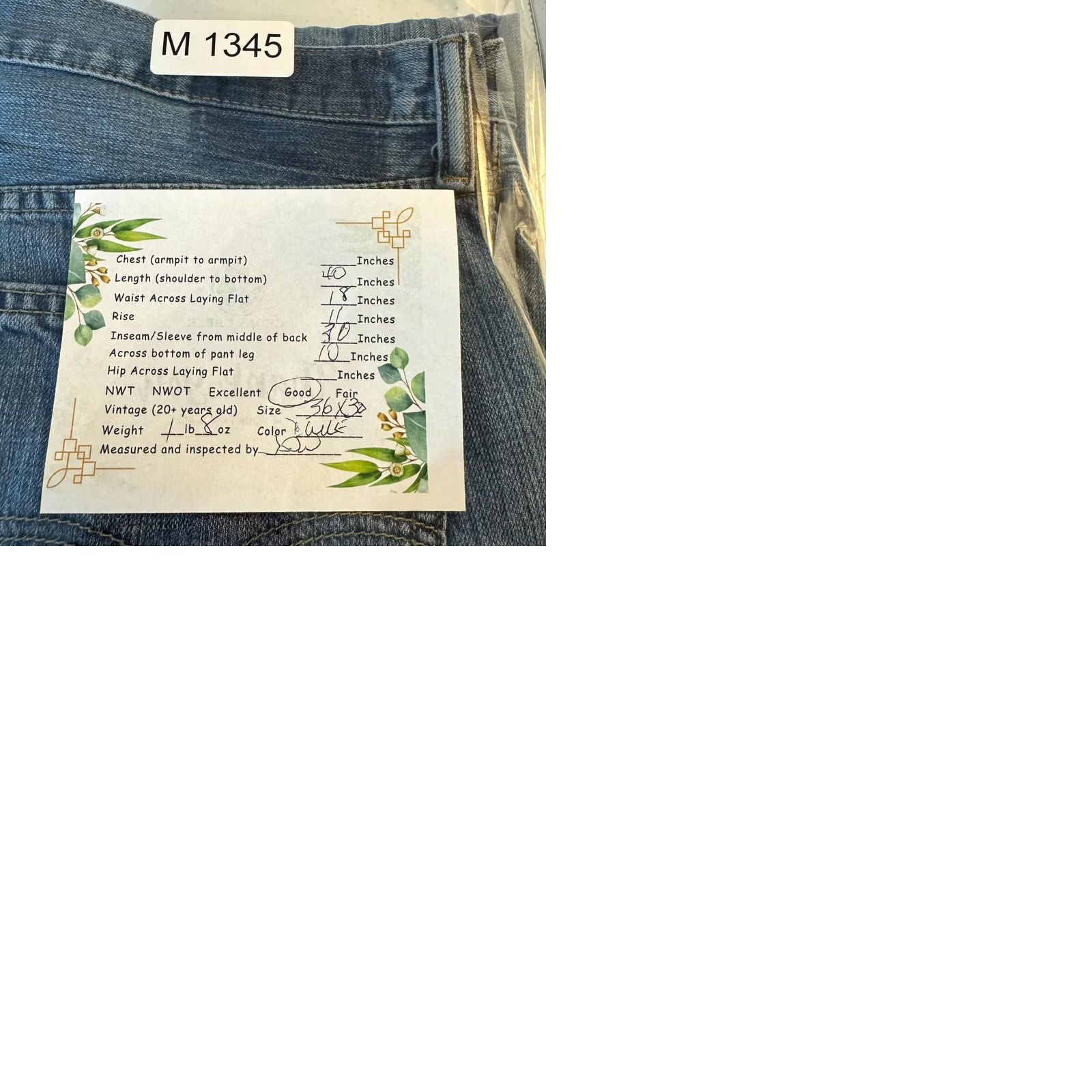 Levi's Levi’s 527 Jeans Bootcut Men’s 36x30 Blue Denim 100% Cotton Slim? Relaxed? Mid Rise Vintage: No Size US 36 / EU 52 - 10 Thumbnail