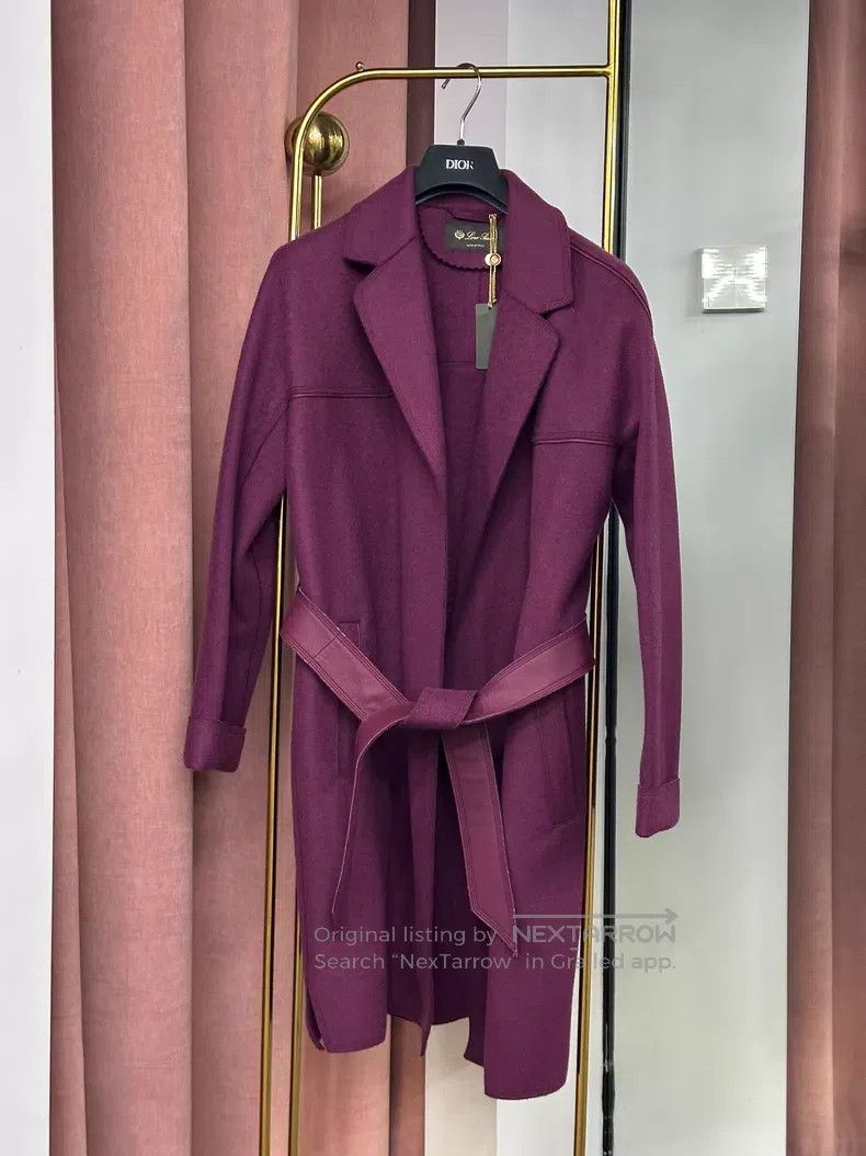 Loro Piana Loro Piana Purple Cashmere Coat Size S / US 4 / IT 40 - 1 Thumbnail