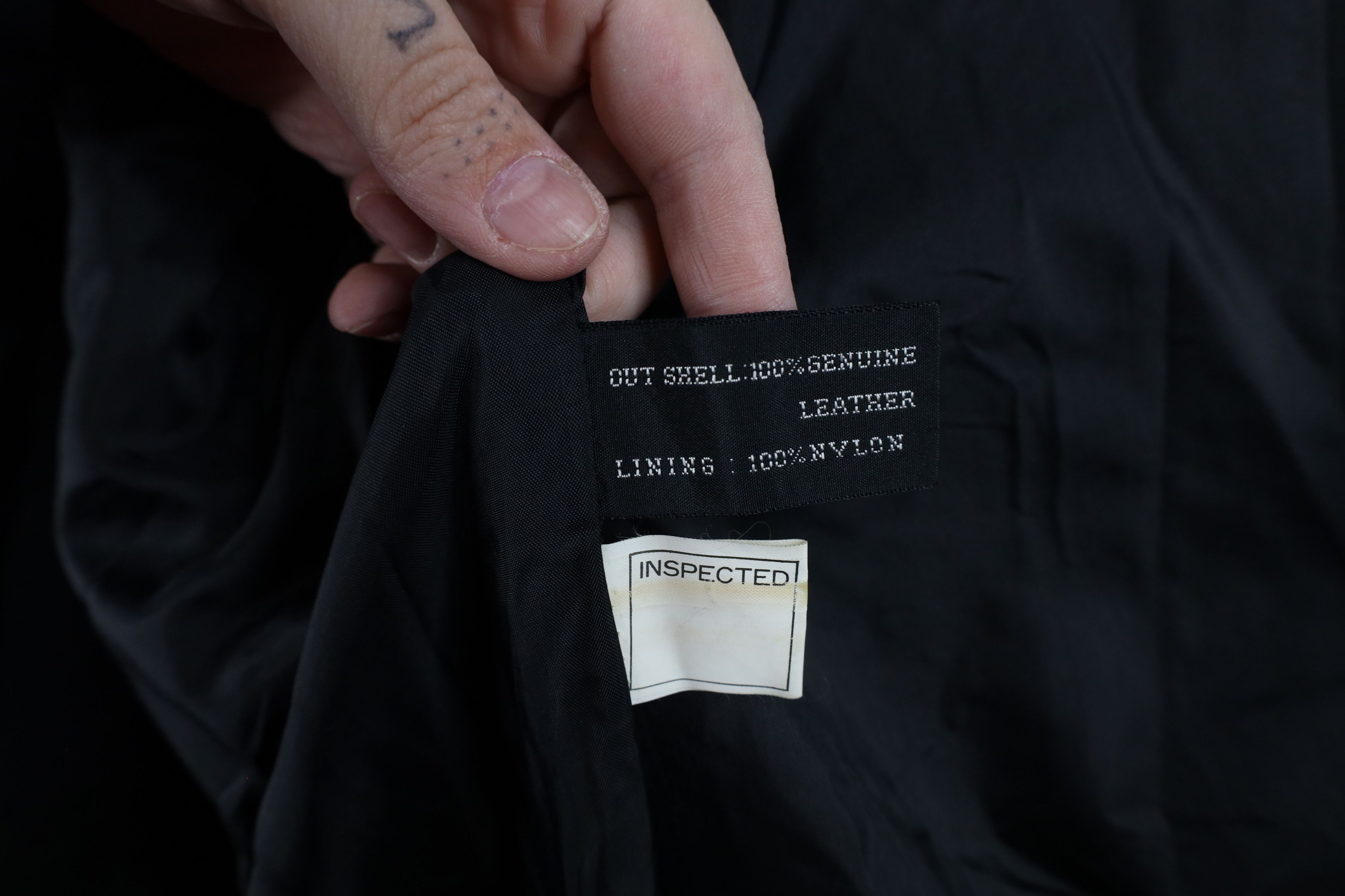 Vintage Vintage 90s Streetwear Goth Leather Trench Coat Jacket Size M / US 6-8 / IT 42-44 - 12 Thumbnail