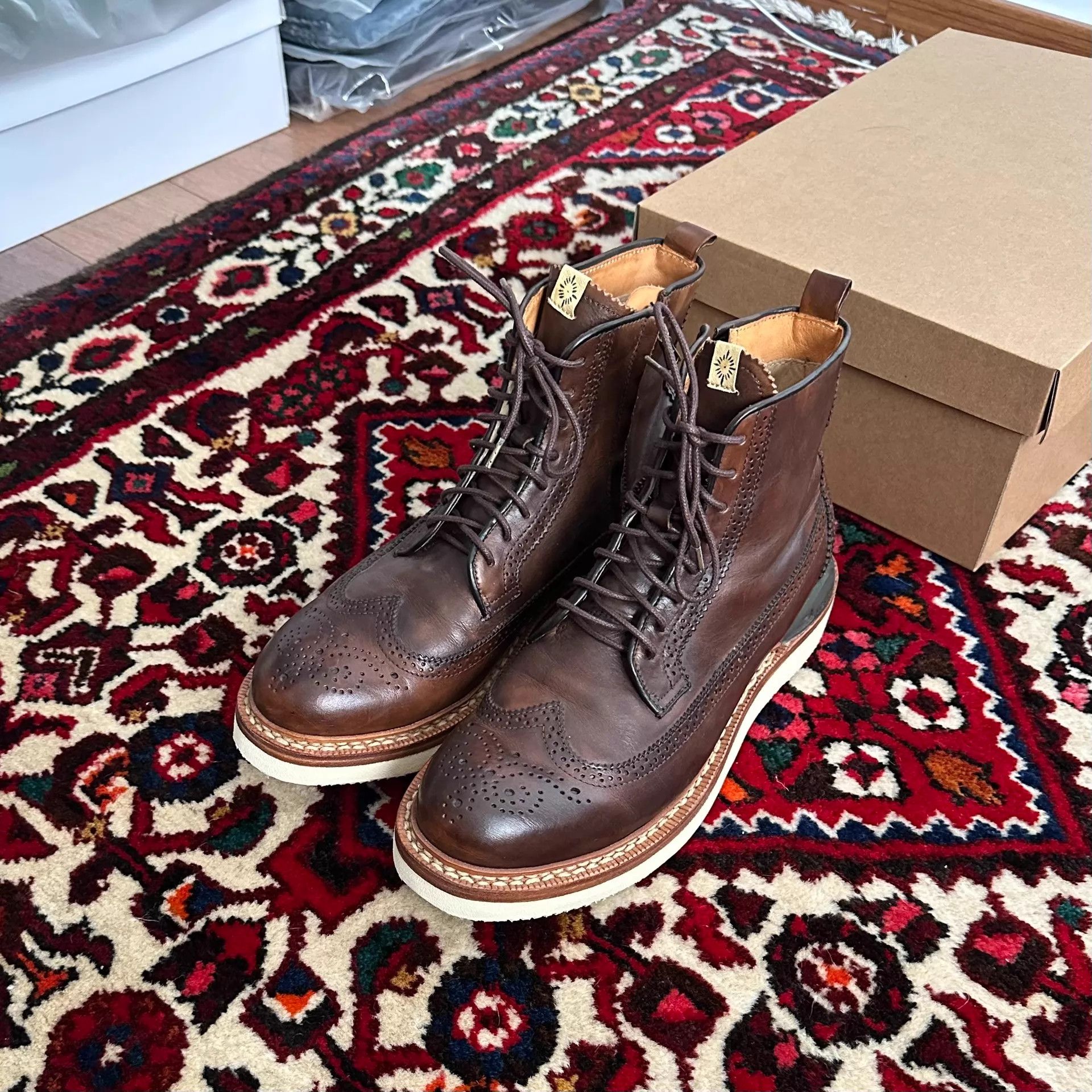 Visvim visvim 12AW PATRICIAN DK.BROWN US10 Brogue Boots Size US 10 / EU 43 - 2 Thumbnail