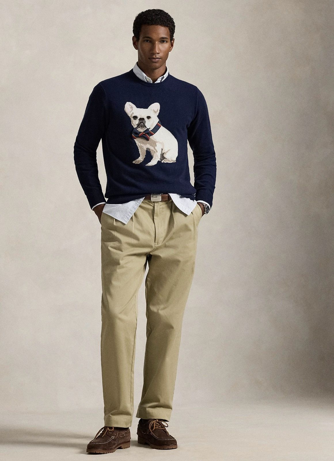 Polo Ralph Lauren Polo Ralph Lauren Dog-Intarsia Cashmere Sweater Frenchie Size US L / EU 52-54 / 3 - 1 Thumbnail