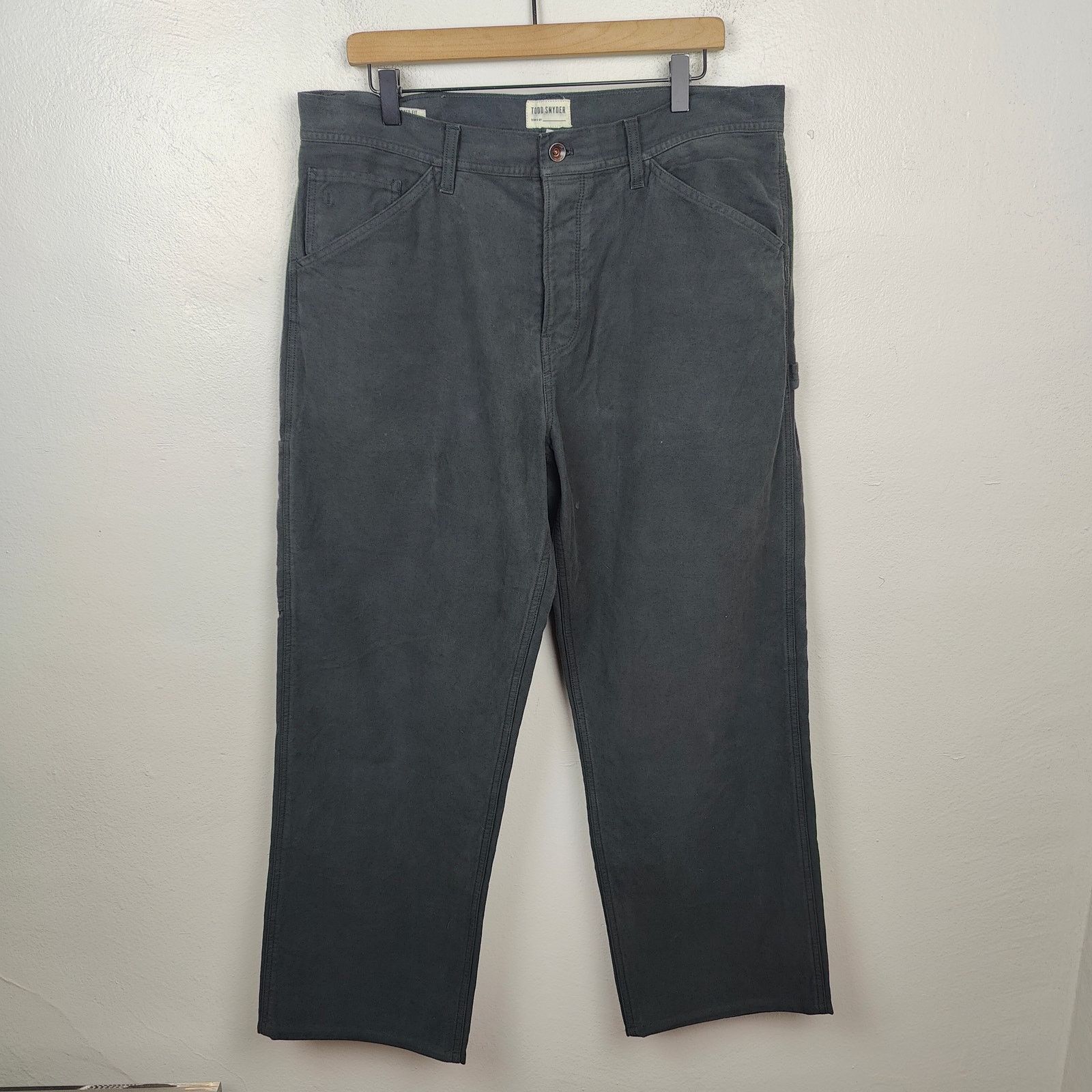 Todd Snyder Todd Snyder Relaxed Fit Carpenter Jeans Womens 34x34 Black Size US 34 / EU 50 - 1 Thumbnail