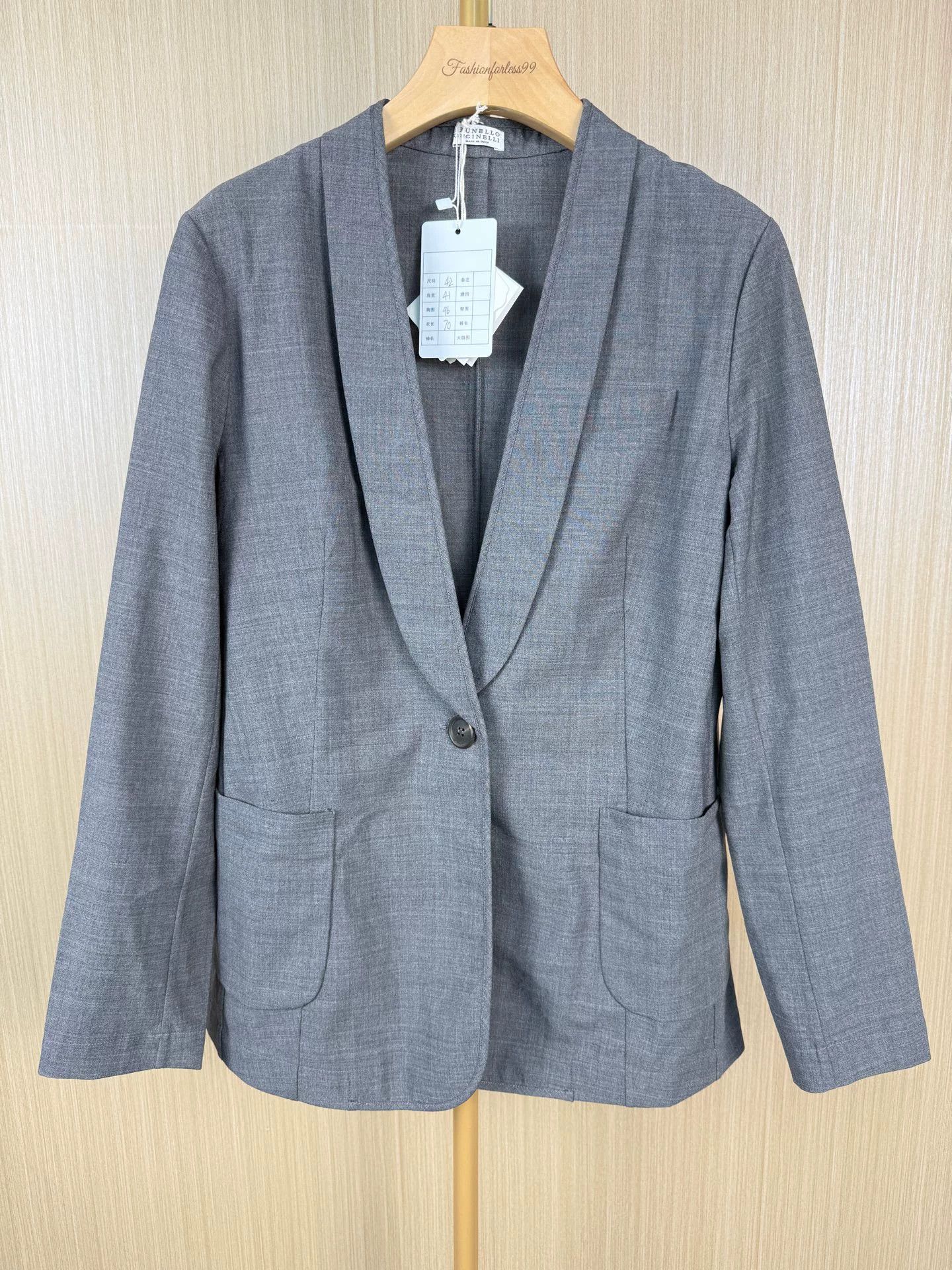Brunello Cucinelli Brunello Cucinelli Wool Blazer Size 42 - dmc Size US S / EU 44-46 / 1 - 1 Thumbnail