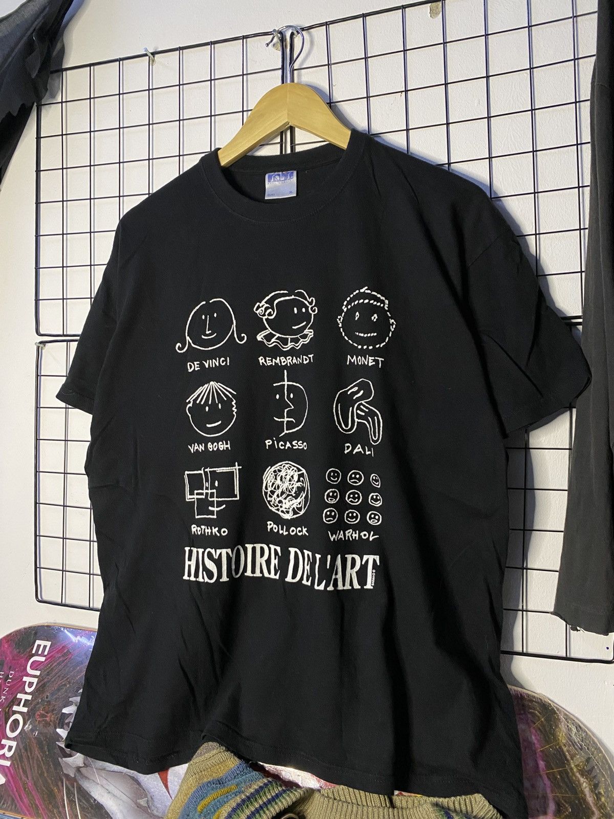 Vintage Vintage 90s Historie Del' Art Picasso Monet Dali Warhol Size US M / EU 48-50 / 2 - 1 Thumbnail