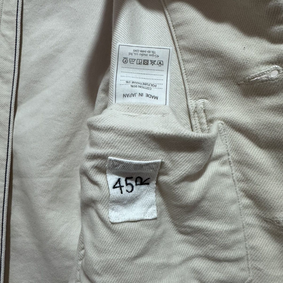 45rpm 45RPM JAPANESE MADE STAND COLLAR WORK JACKET CHORE OSAKA 5 Size US M / EU 48-50 / 2 - 6 Thumbnail