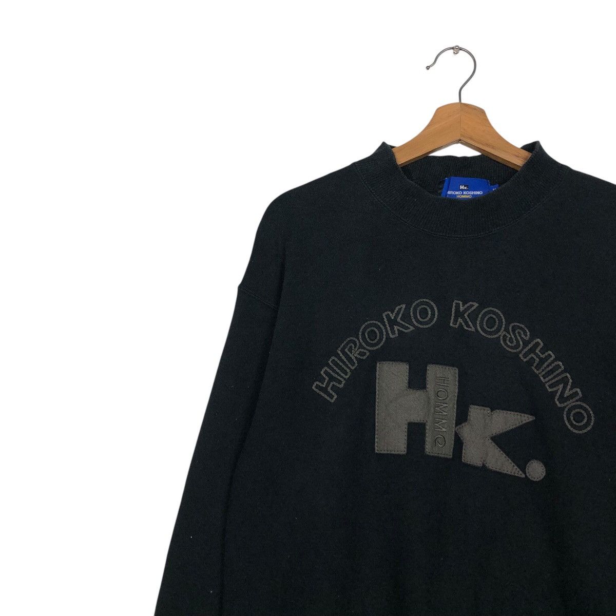 Hiroko Koshino Homme 📌Vintage Sweatshirt Hiroko Koshino Homme Big Logo Size US M / EU 48-50 / 2 - 8 Thumbnail
