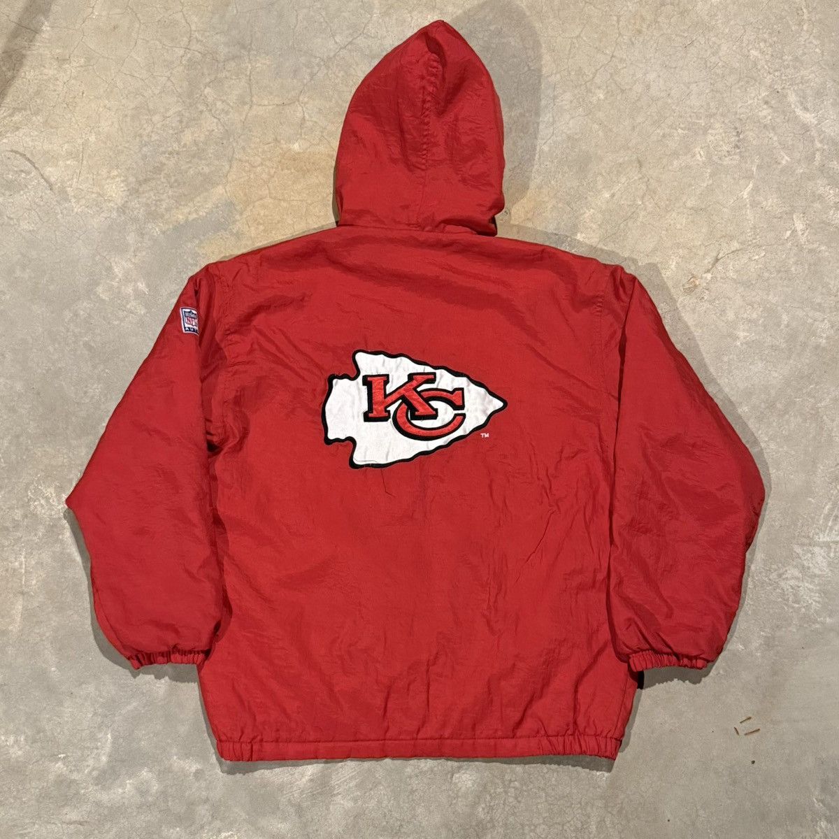 Starter Vintage 1990s Kansas City Chiefs NFL Pro Line Stadium Jacket Size US M / EU 48-50 / 2 - 9 Thumbnail