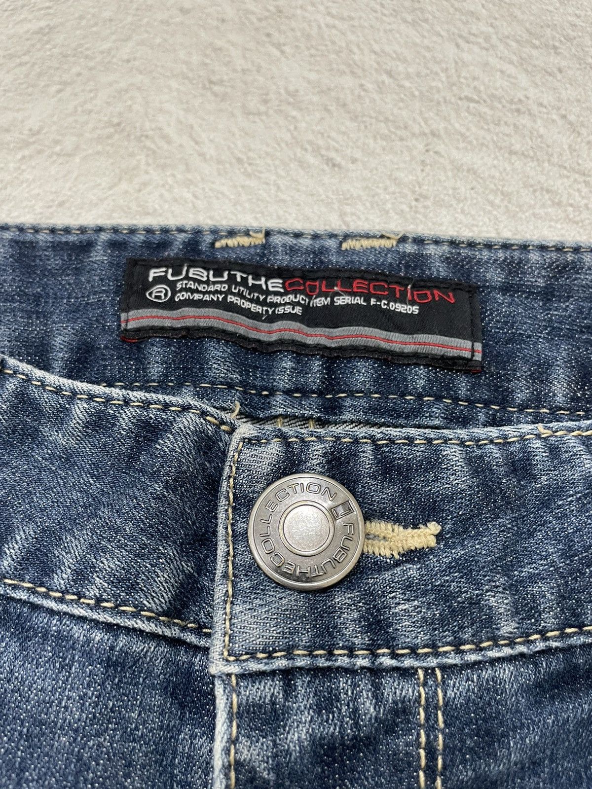 Japanese Brand 00s Fubu Embroidered Denim Japan Stonewash Y2K Size US 31 - 6 Thumbnail
