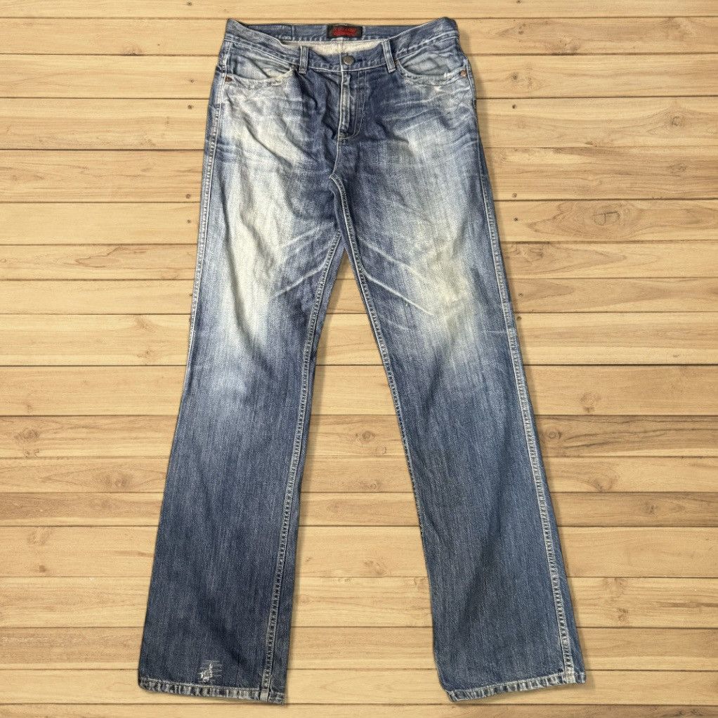 Japanese Brand 🔥🇯🇵 Vintage 90s Avant Garde Light Wash Stockton Denim Size US 34 / EU 50 - 2 Thumbnail
