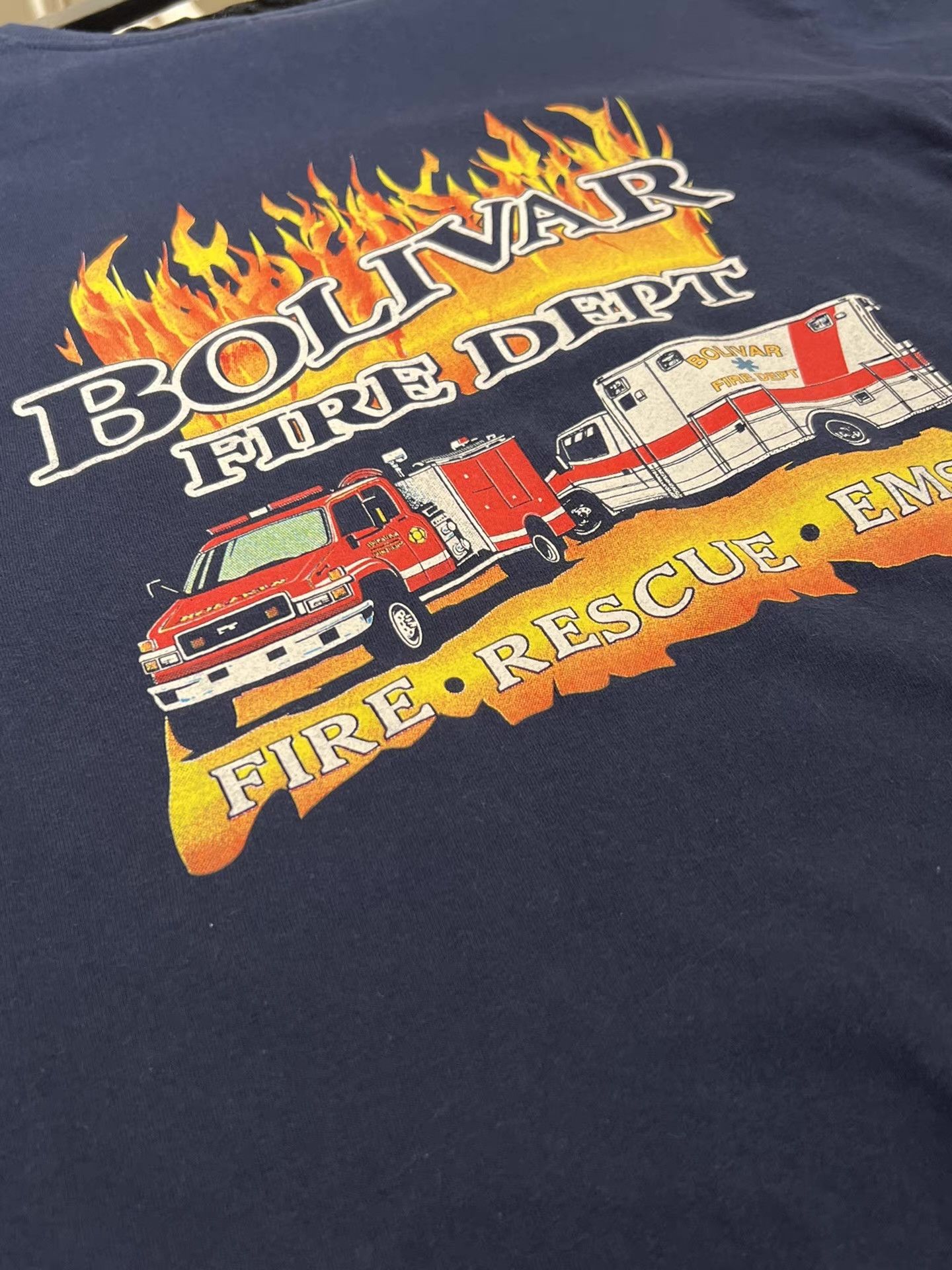 Vintage Vintage * Fireman's Tee Q13 Size US L / EU 52-54 / 3 - 5 Thumbnail