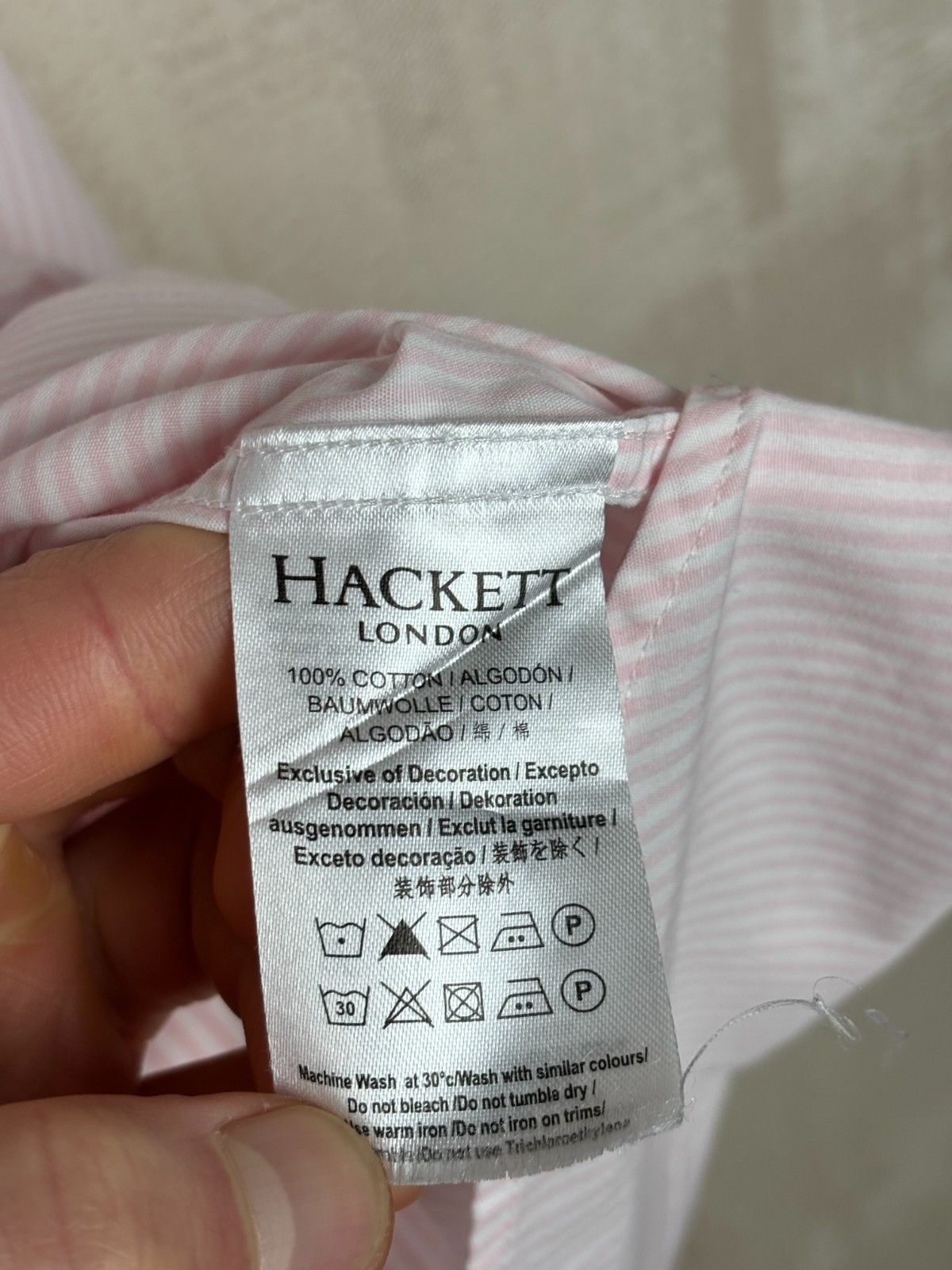 Hackett Hackett London Long Sleeve Striped Shirt Classic Fit Size US XXL / EU 58 / 5 - 11 Thumbnail