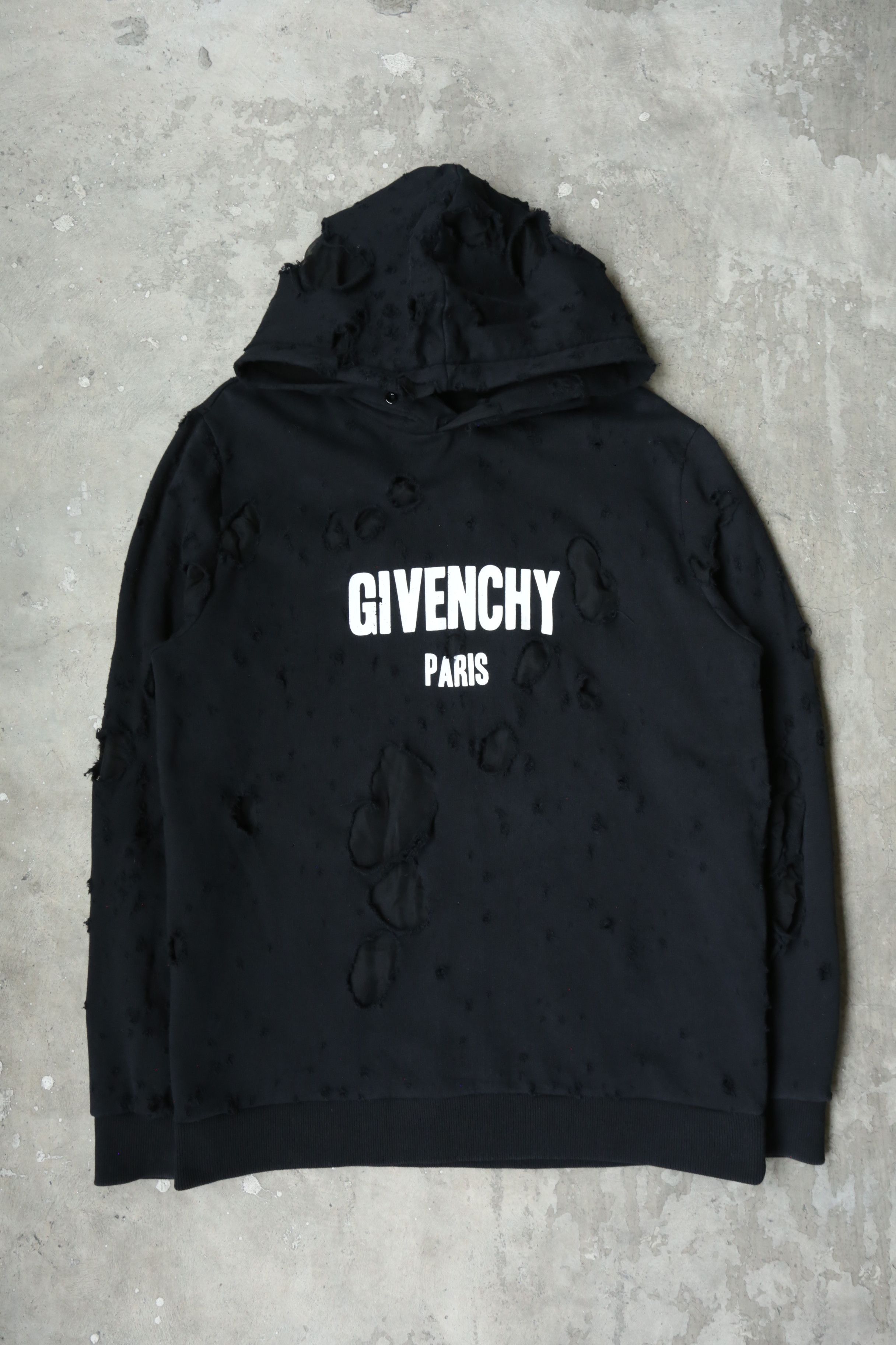 Givenchy Givenchy - Riccardo Tisci - F/W 15 - Destroyed Hoodie Size US L / EU 52-54 / 3 - 5 Thumbnail