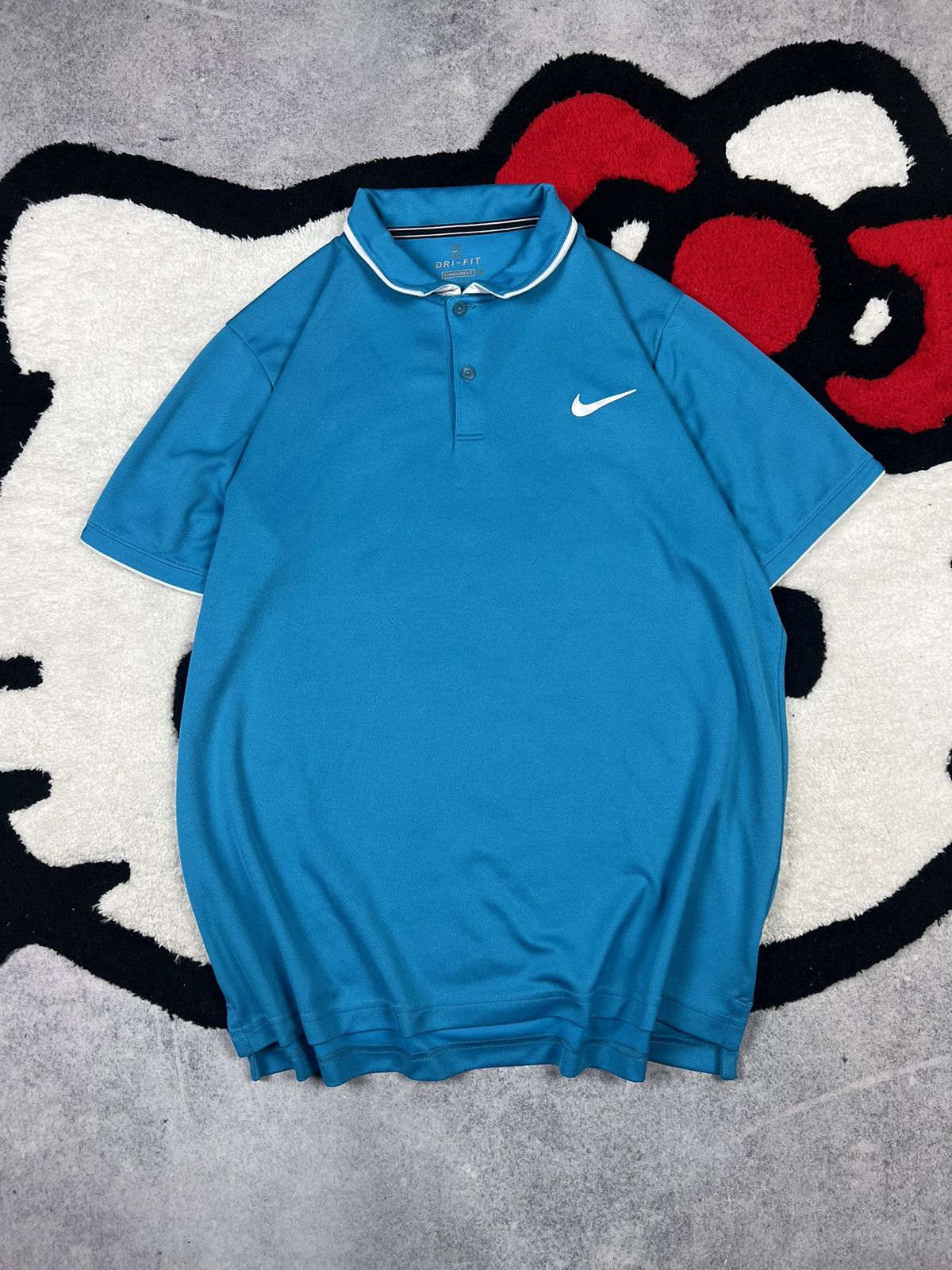 Nike Nike Court Tennis Dri-Fit Blue Polo Shirt Size US L / EU 52-54 / 3 - 1 Thumbnail