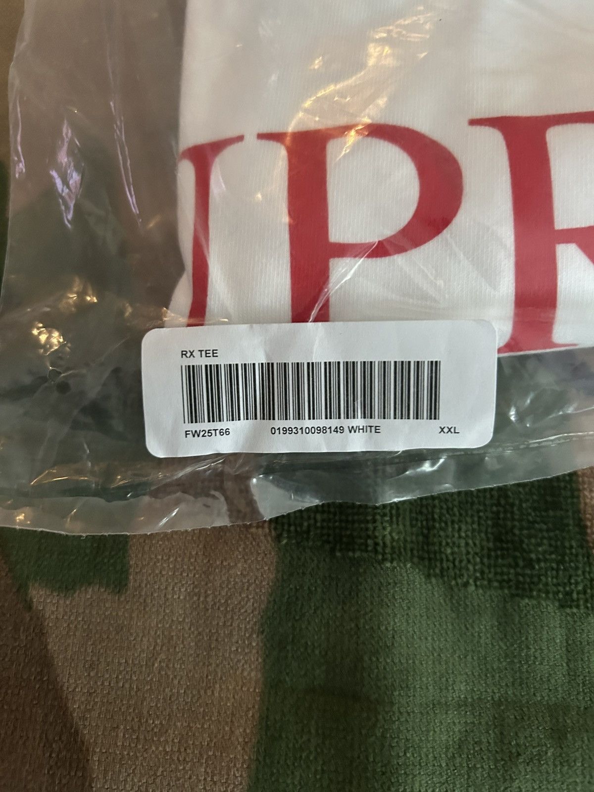 Supreme Supreme RX Tee White XXL FW25 Size US XXL / EU 58 / 5 - 3 Thumbnail