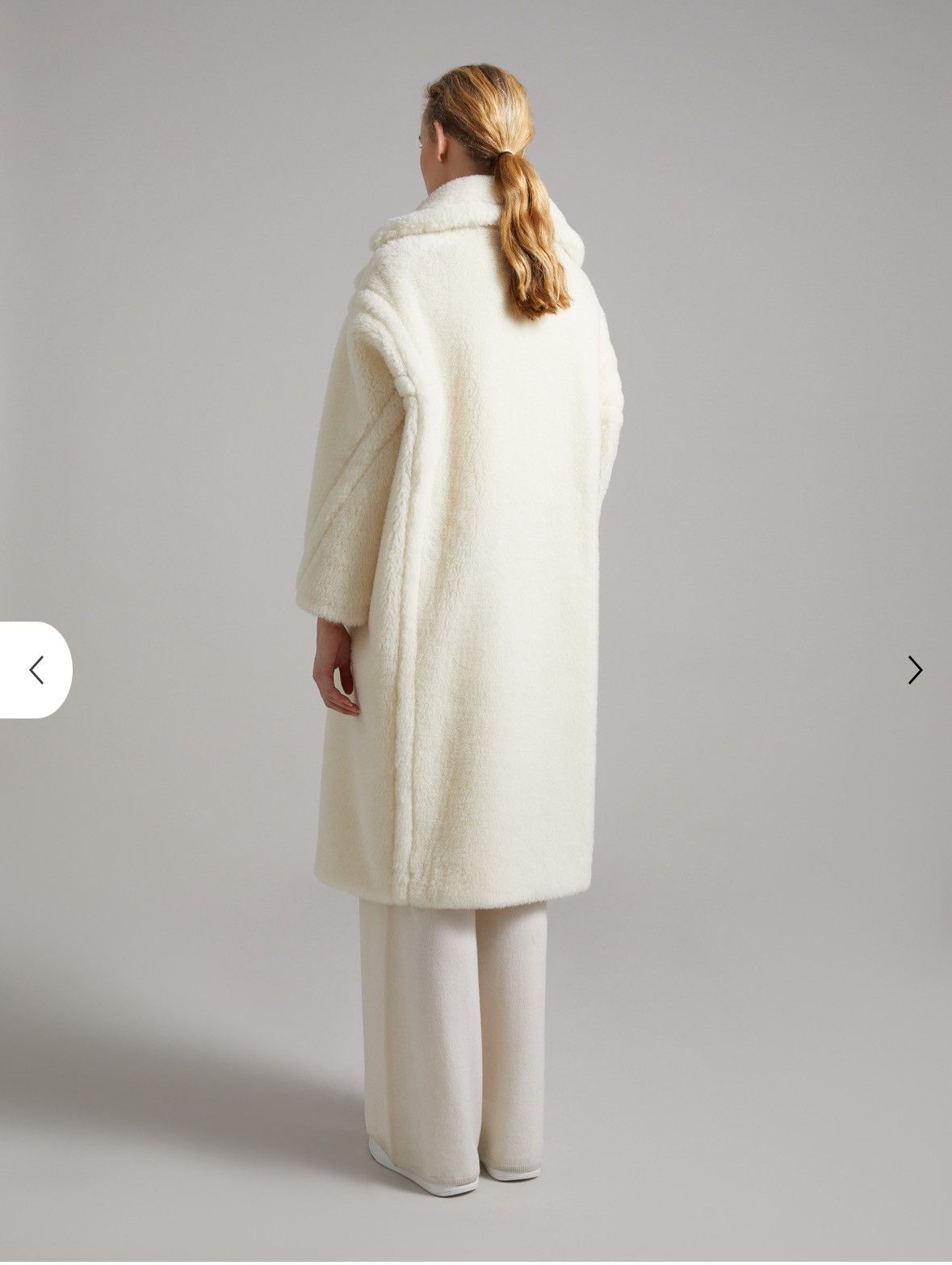 Max Mara White Teddy Bear Icon Coat Size S / US 4 / IT 40 - 3 Thumbnail