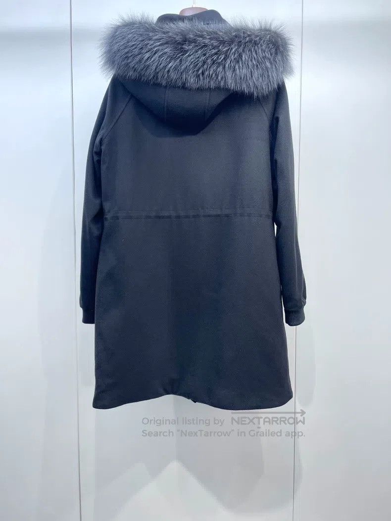 Loro Piana Loro Piana Hooded fur collar cashmere overcoat Size M / US 6-8 / IT 42-44 - 2 Thumbnail