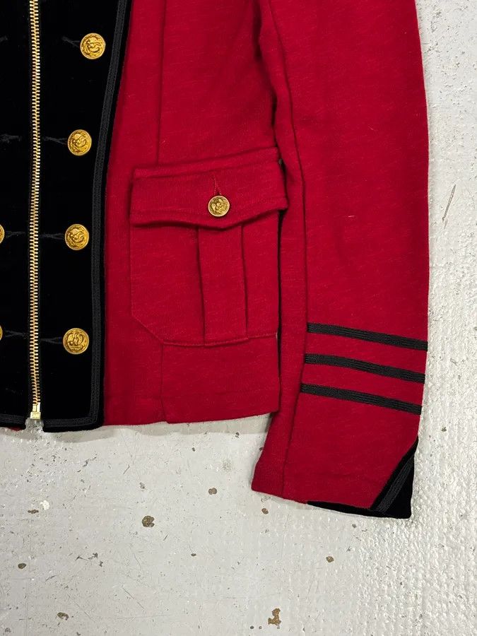 Polo Ralph Lauren Ralph Lauren Red & Black Buttoned Officer Zip-Up Jacket Size M / US 6-8 / IT 42-44 - 8 Thumbnail