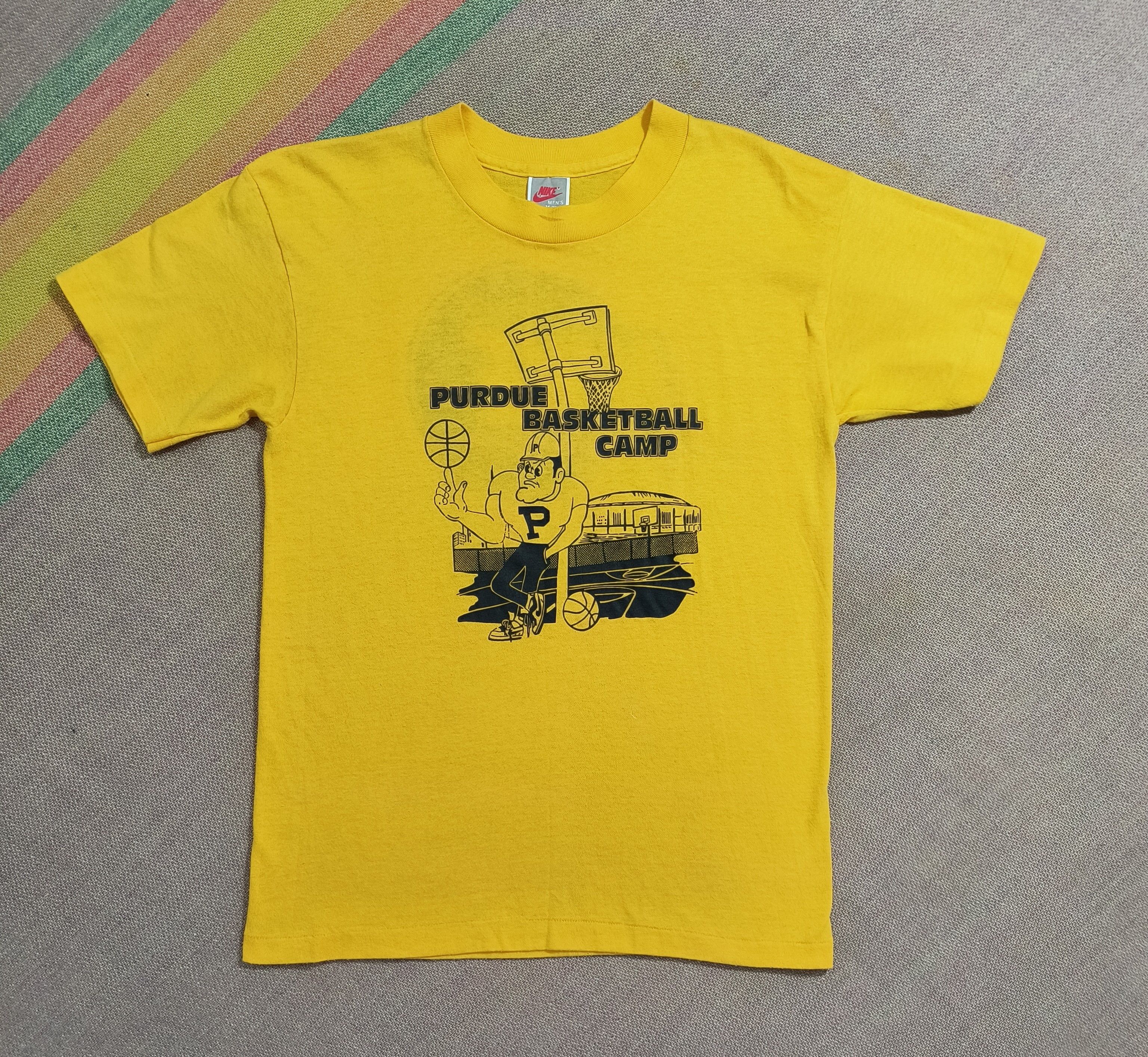 Nike Vintage Nike Purdue Basketball Camp 80s tee Size US M / EU 48-50 / 2 - 2 Thumbnail