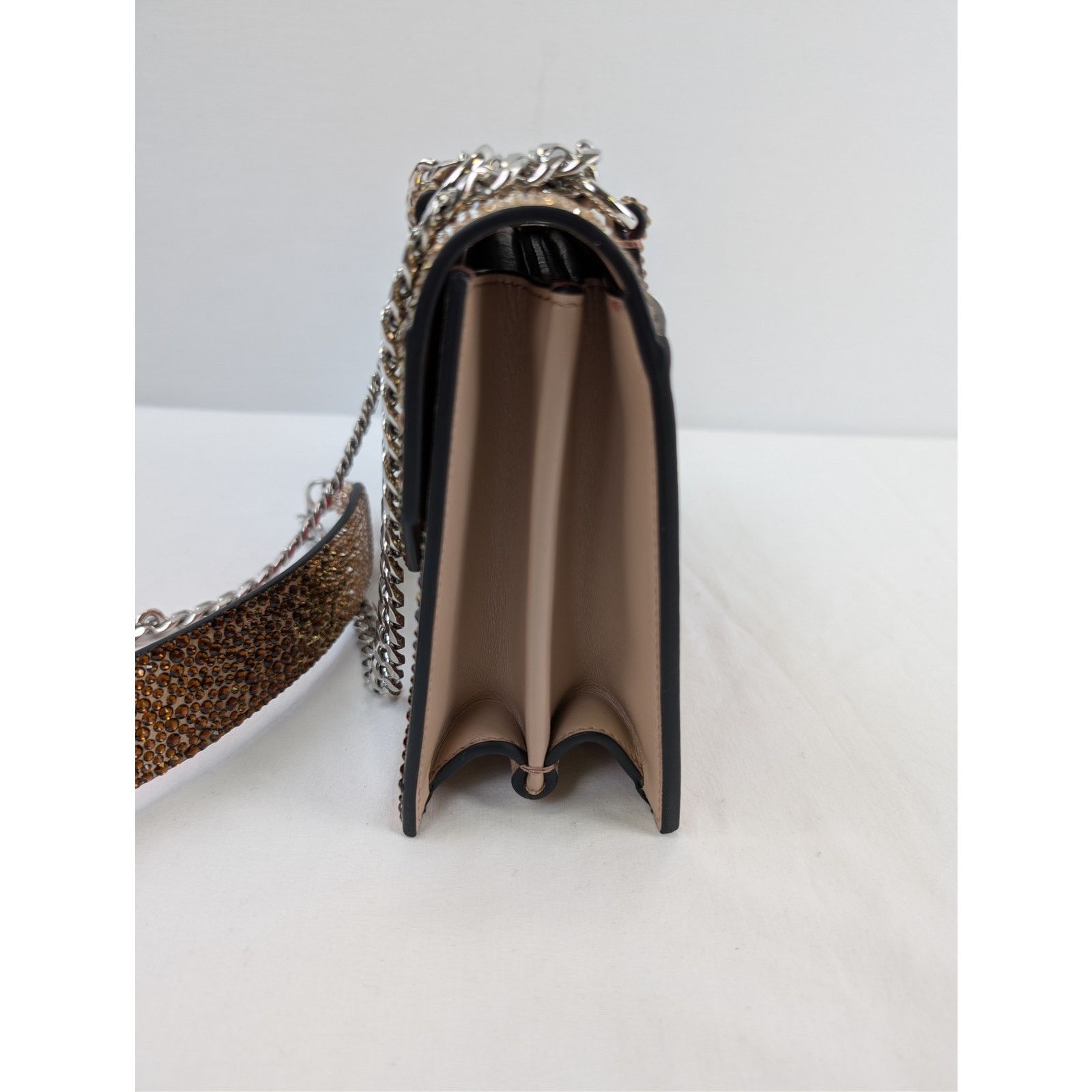 Christian Louboutin o1rshd1 Size: OS / Elisa Small VV/Strass Degrade Bag in Nude Size ONE SIZE - 7 Thumbnail