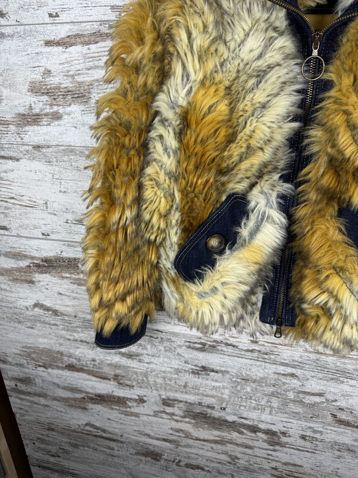 Miss Sixty Miss Sixty Fox Graphic Teddy Faux Fur Coat Y2K Sherpa Jacket Size S / US 4 / IT 40 - 3 Thumbnail