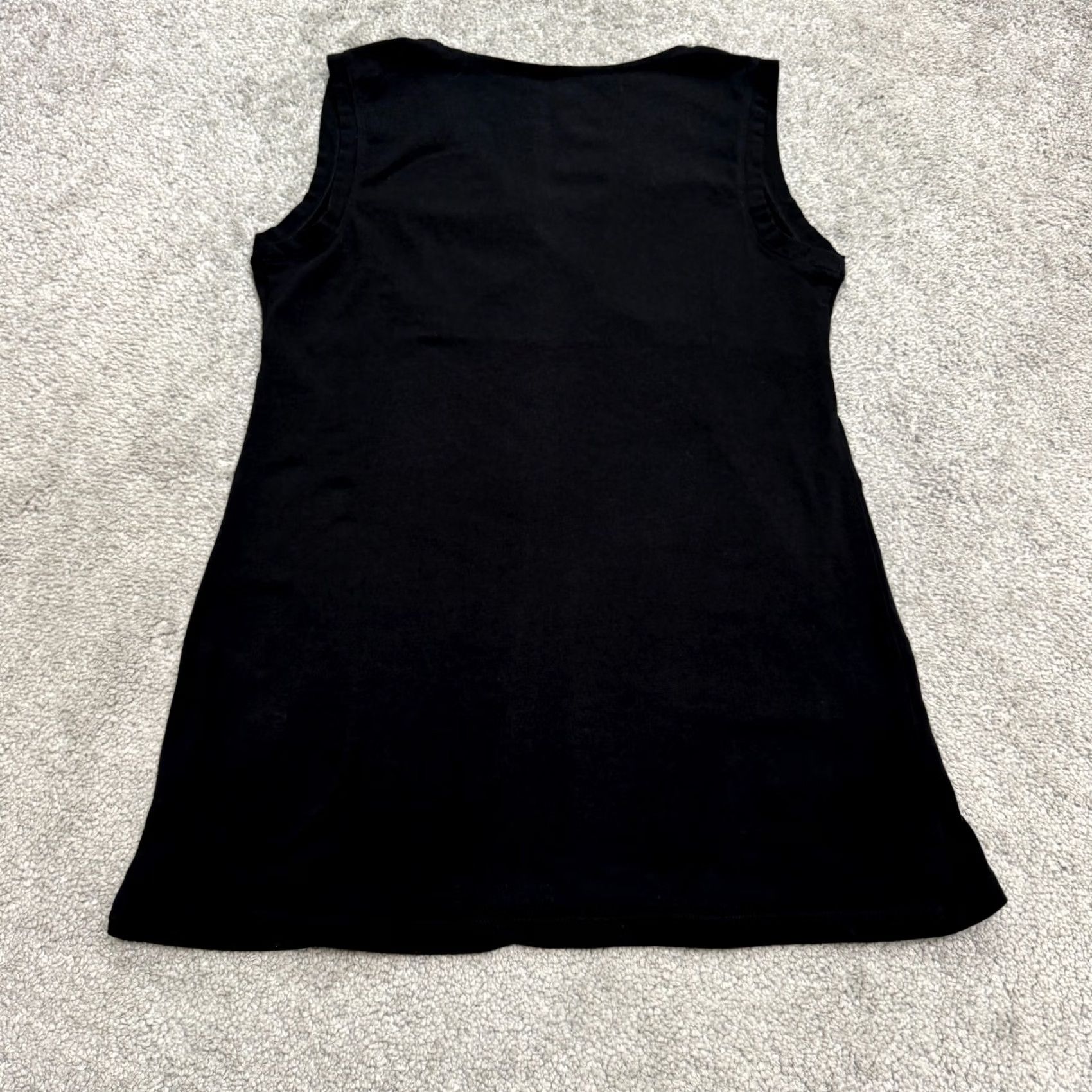 Gap Gap Maternity Nursing Surplice V-Neck Tank Dress Womens Small Black Cotton Knit Size S / US 4 / IT 40 - 2 Thumbnail