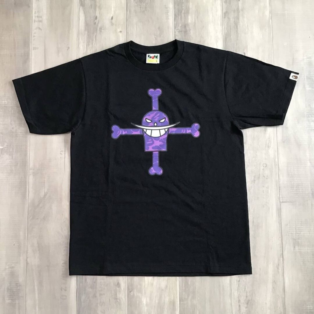 Bape BAPE × ONE PIECE BAPE Whitebeard Pirates Flag Mark T-Shirt Size US L / EU 52-54 / 3 - 1 Thumbnail