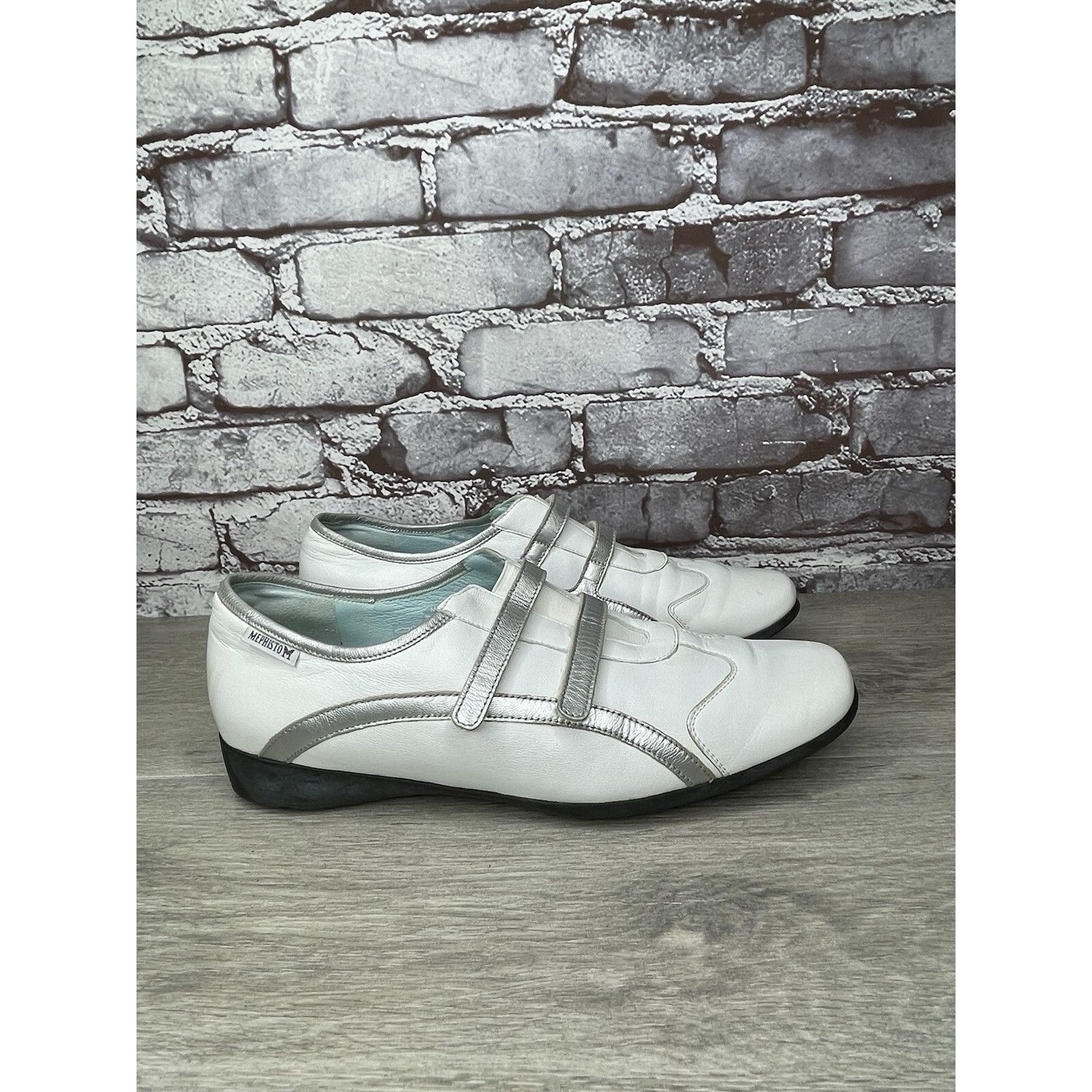 Mephisto Mephisto Cool Air White Leather Strap Driving Loafers Shoes Size US 10 / IT 40 - 3 Thumbnail