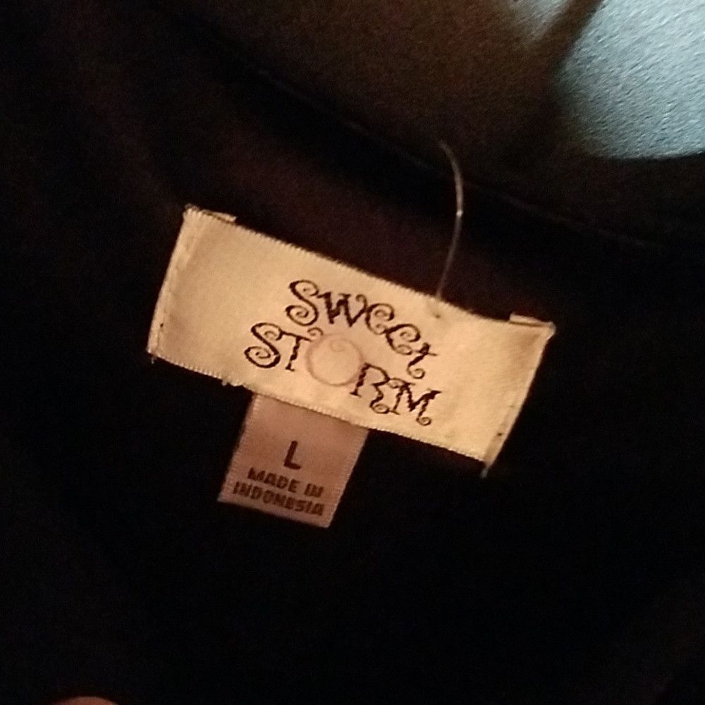 Other Storm Off The Shoulder Black Maxi Large Size L / US 10 / IT 46 - 3 Thumbnail