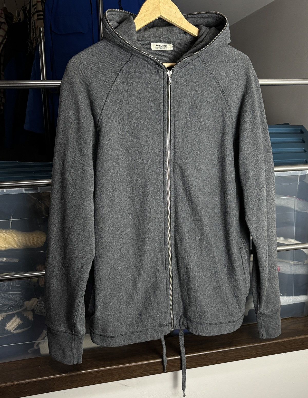 Acne Studios Acne Vintage Full Zip Sweatshirt Hoodie Studios Rare Archive Size US XL / EU 56 / 4 - 2 Thumbnail