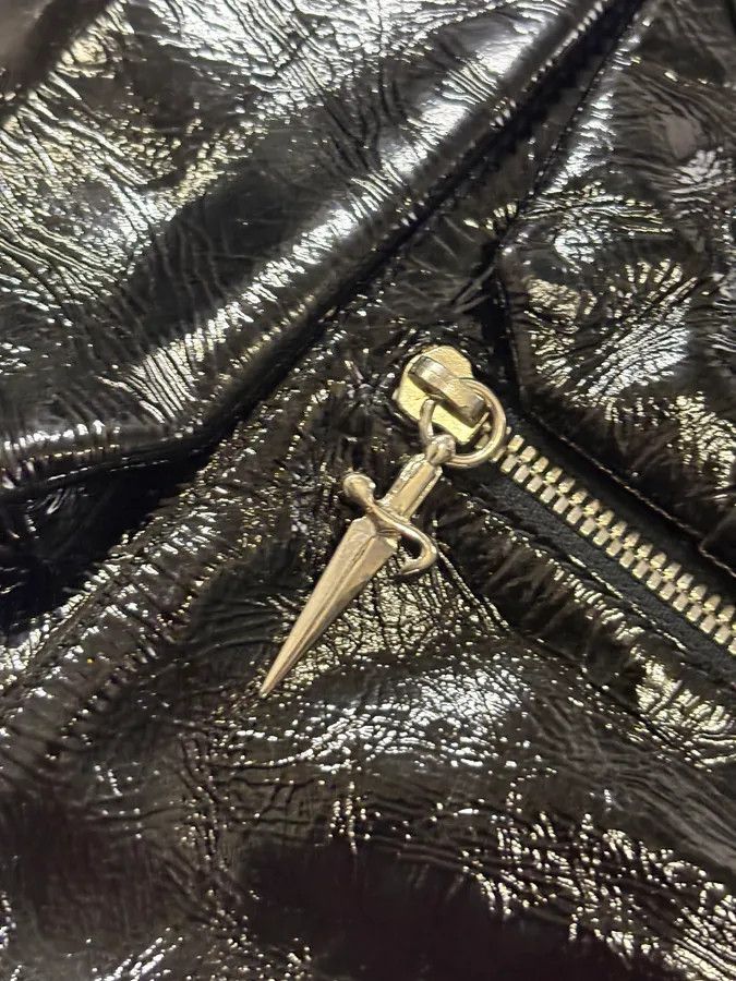 Vintage Cesare Paciotti Black Patent Leather Multi-Pocket Crossbody Bag Size ONE SIZE - 5 Thumbnail