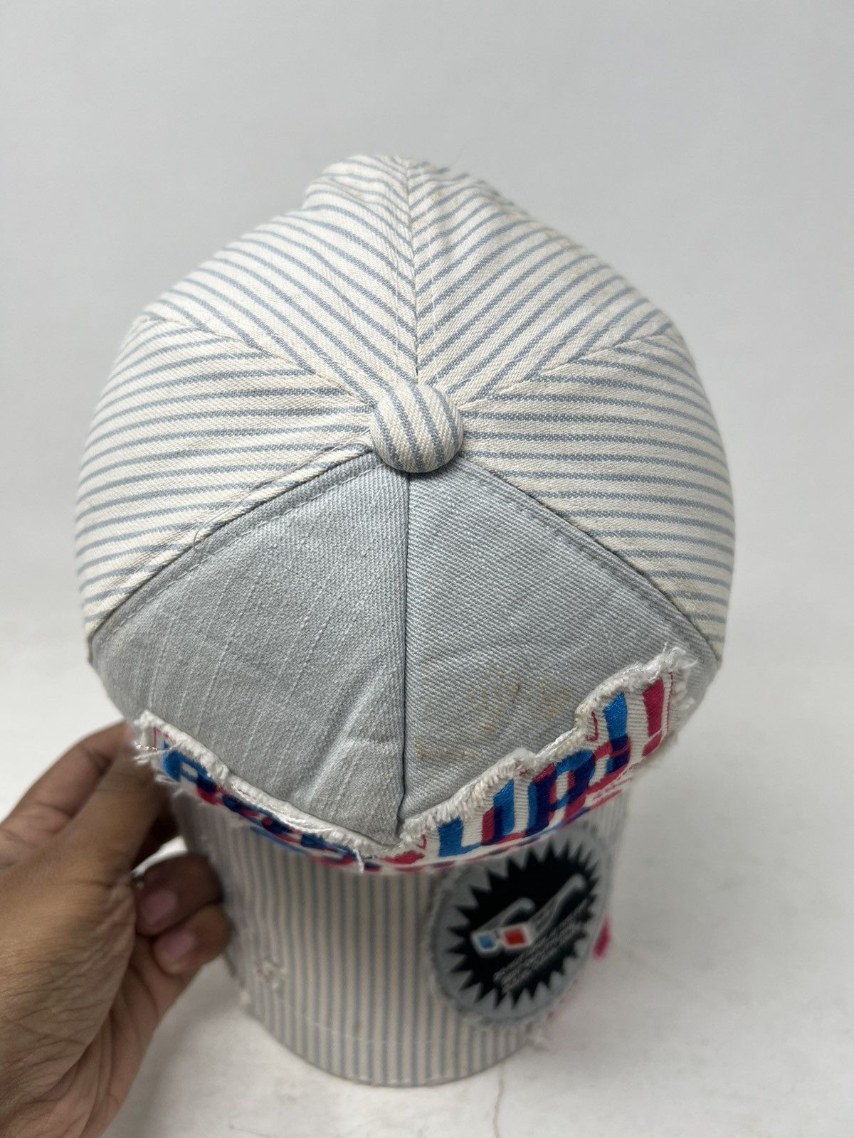 Harley Davidson Y2k J-Pop SMAP "Pop Up!" Distressed Hat Size ONE SIZE - 6 Thumbnail