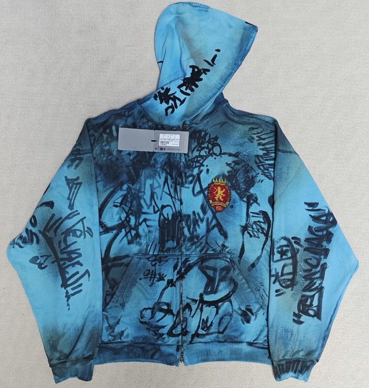 Balenciaga Balenciaga23ss Blue Manchester Jacket - DMC Size US XS / EU 42 / 0 - 1 Thumbnail