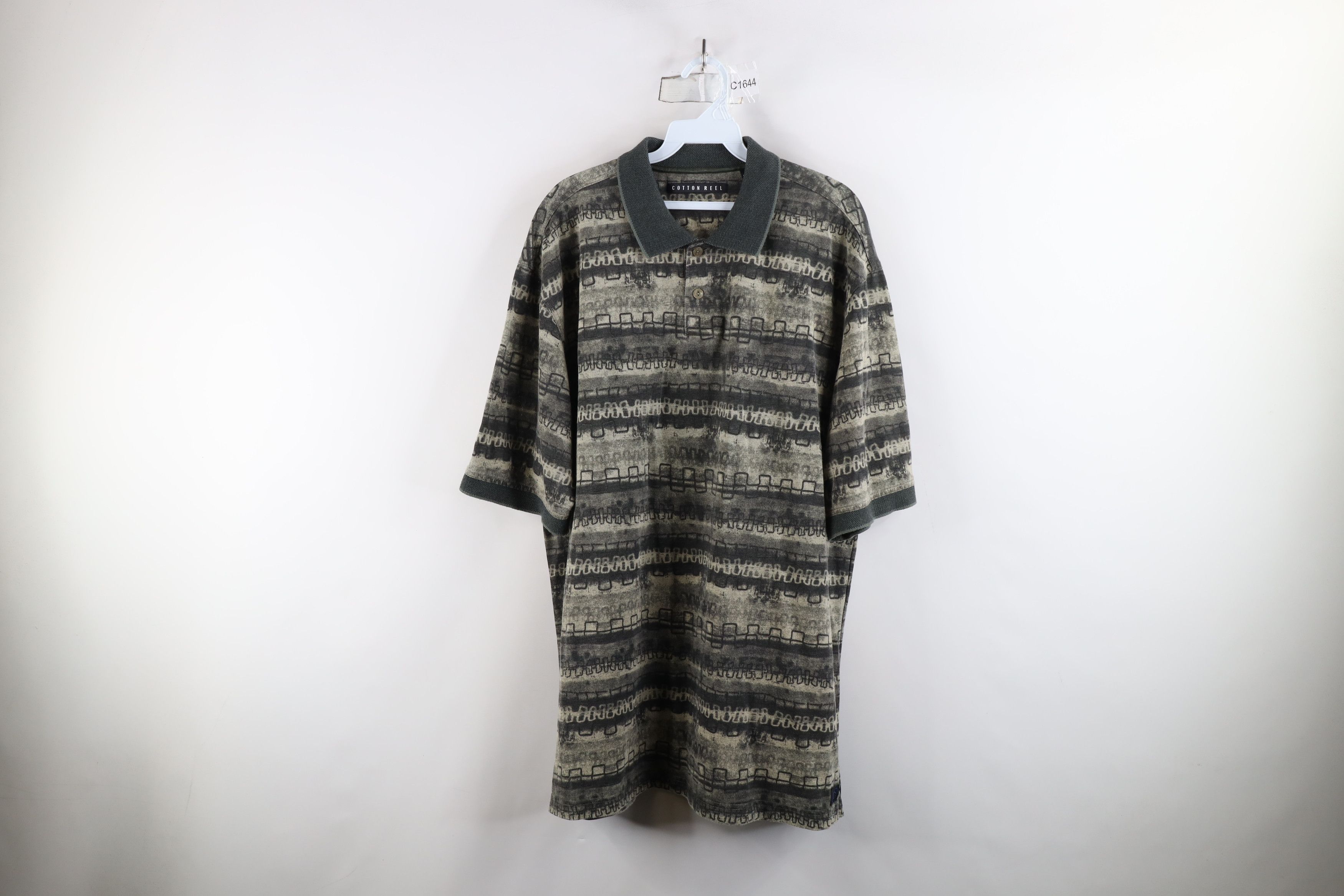 Vintage Vintage 90s Streetwear Fit Abstract Collared Golf Polo Shirt Size US XL / EU 56 / 4 - 1 Thumbnail