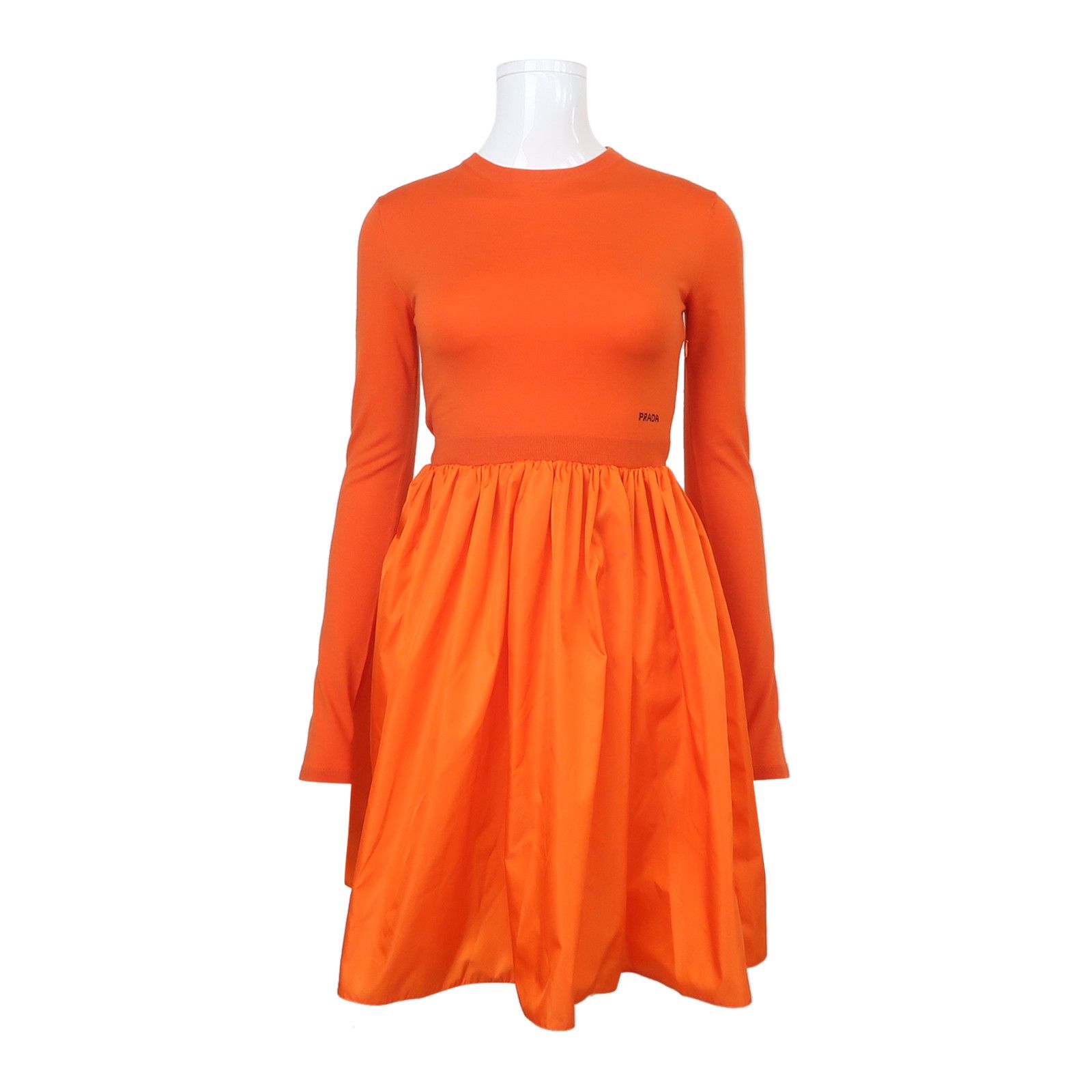 Prada Prada Wool Contrast Skirt Mini Dress Size 38 Size XS / US 0-2 / IT 36-38 - 1 Thumbnail