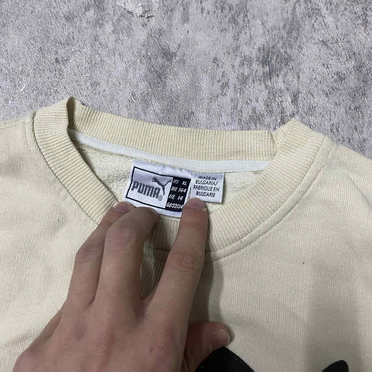 Puma Cream Puma sweatshirt with black logo Size US XL / EU 56 / 4 - 6 Thumbnail