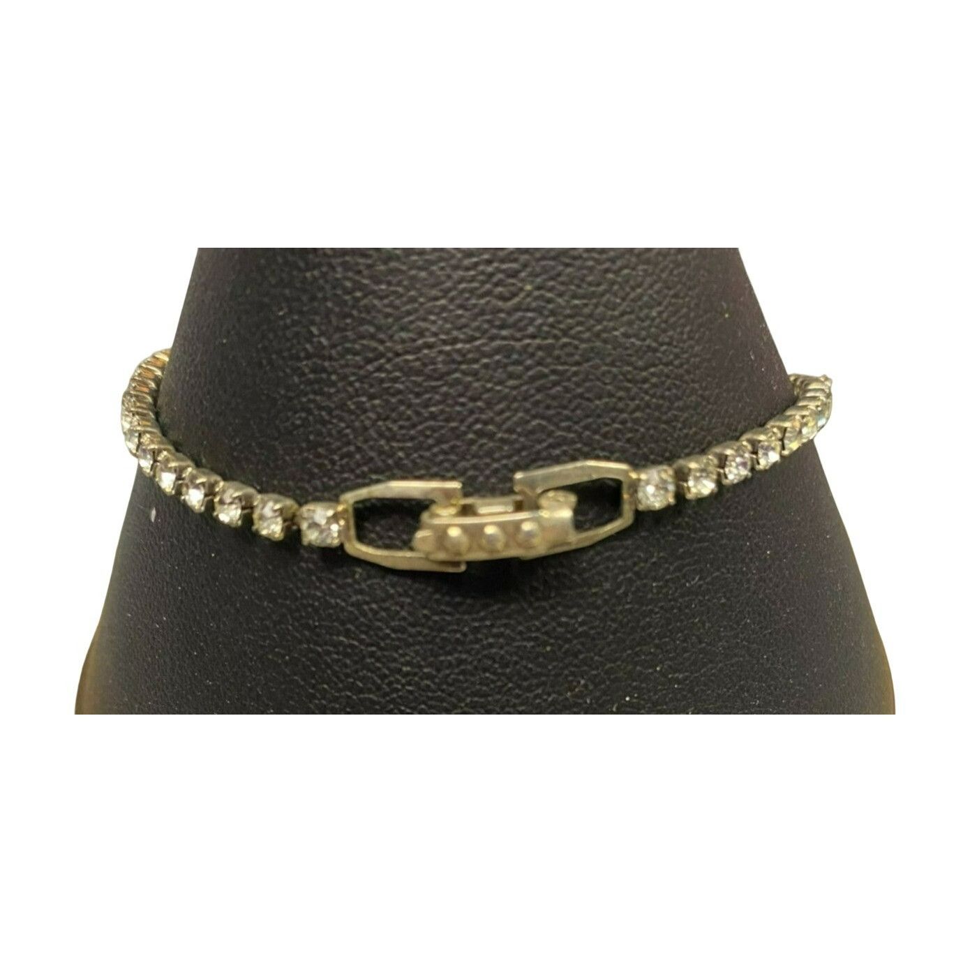 Other Vintage 7 inch Rhinestone Tennis Bracelet Size ONE SIZE - 2 Thumbnail
