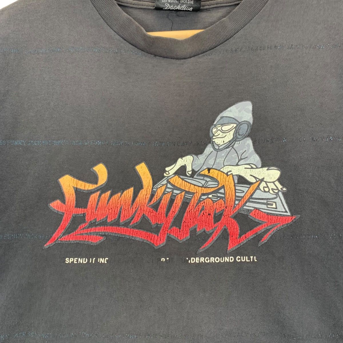 Vintage FUNKY JACK Back Dive Gang Mater Hip Hop Dj Rap Shirt Size US XXL / EU 58 / 5 - 3 Thumbnail