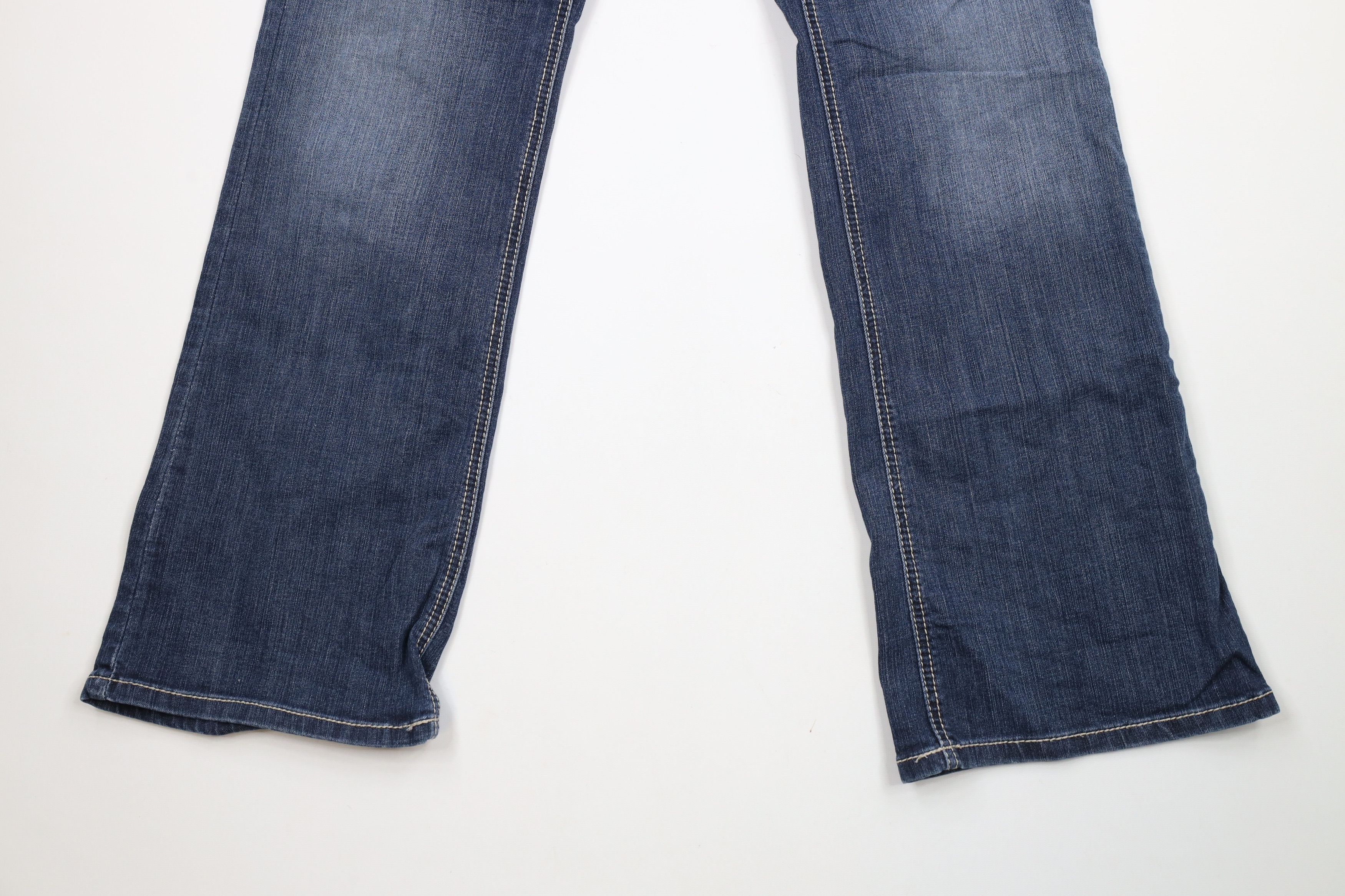 Ariat × Vintage Ariat REAL Denim Thick Stitch Stretch Flared Bootcut Jeans Size 32" / US 10 / IT 46 - 4 Thumbnail