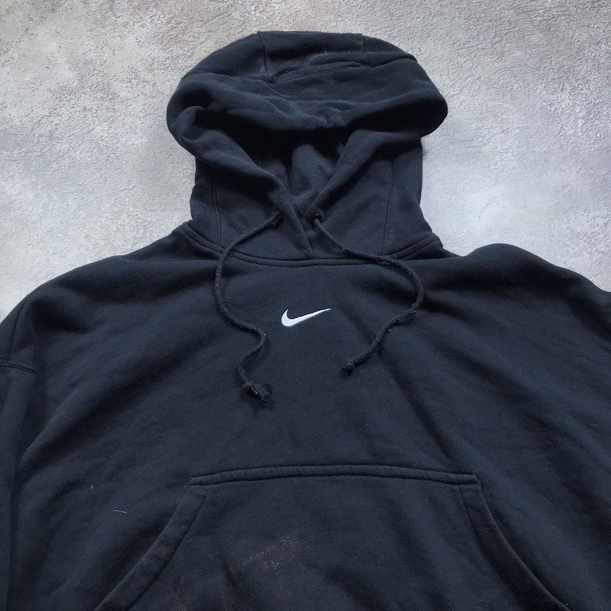 Vintage Vintage Nike Swoosh Hoodie Oversized Streetwear Grunge 90s S Size S / US 4 / IT 40 - 2 Thumbnail
