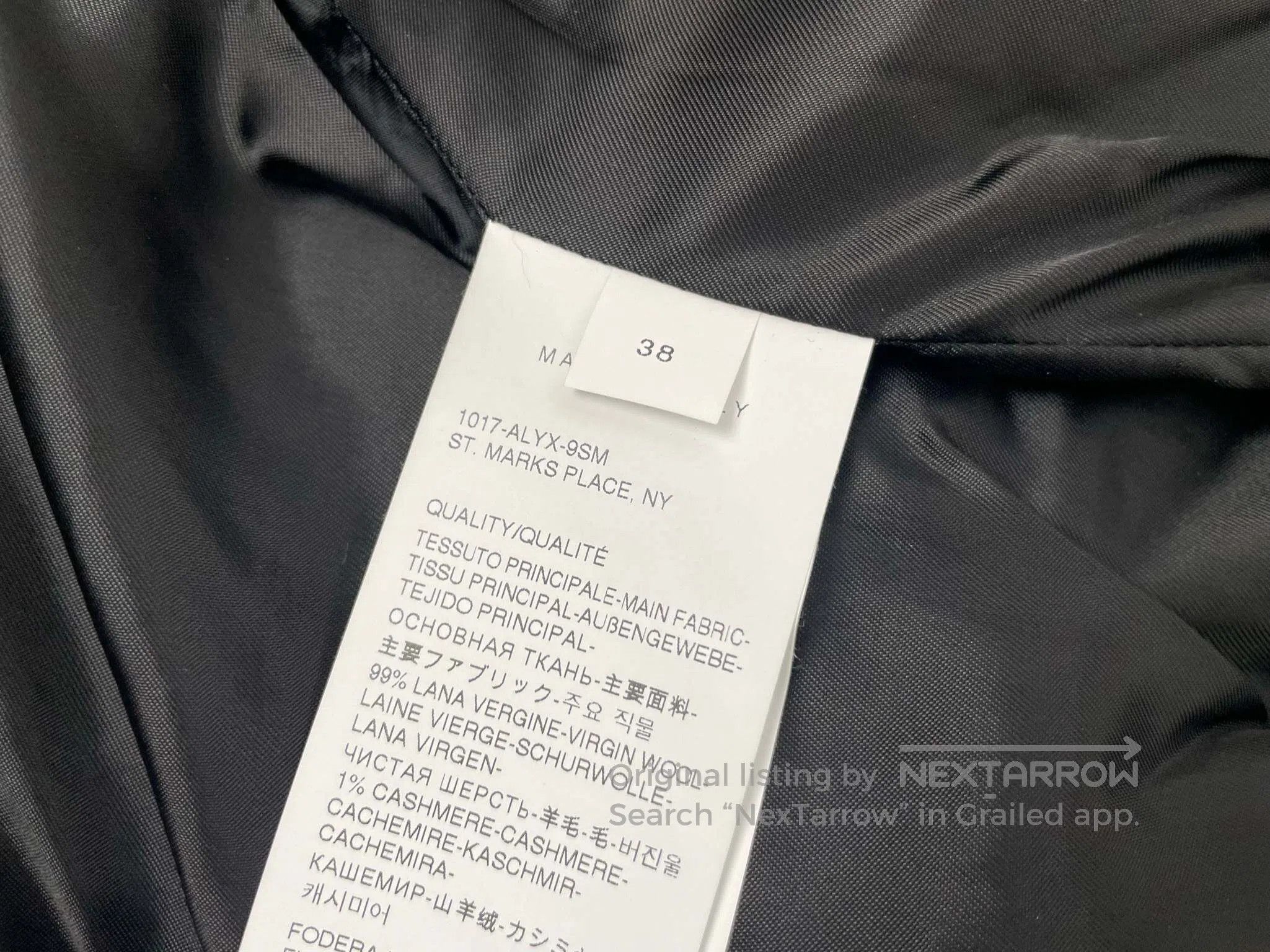 1017 ALYX 9SM 1017 ALYX Utility Letter Stripe Notched Lapel Suit Size XS / US 0-2 / IT 36-38 - 7 Thumbnail