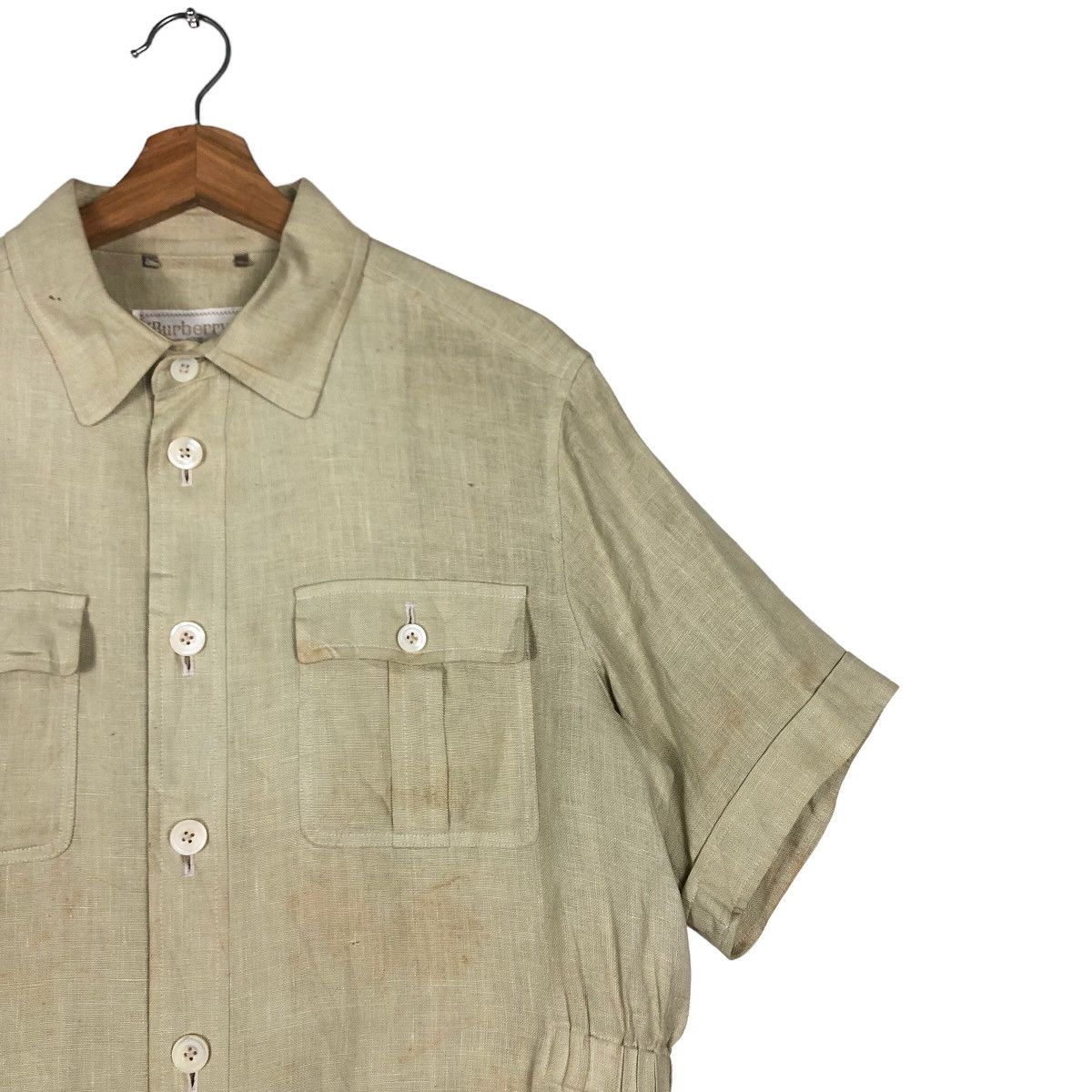 Burberry 🔥Vintage Burberrys Multi Pocket Cargo Short Sleeve Jacket Size US M / EU 48-50 / 2 - 5 Thumbnail