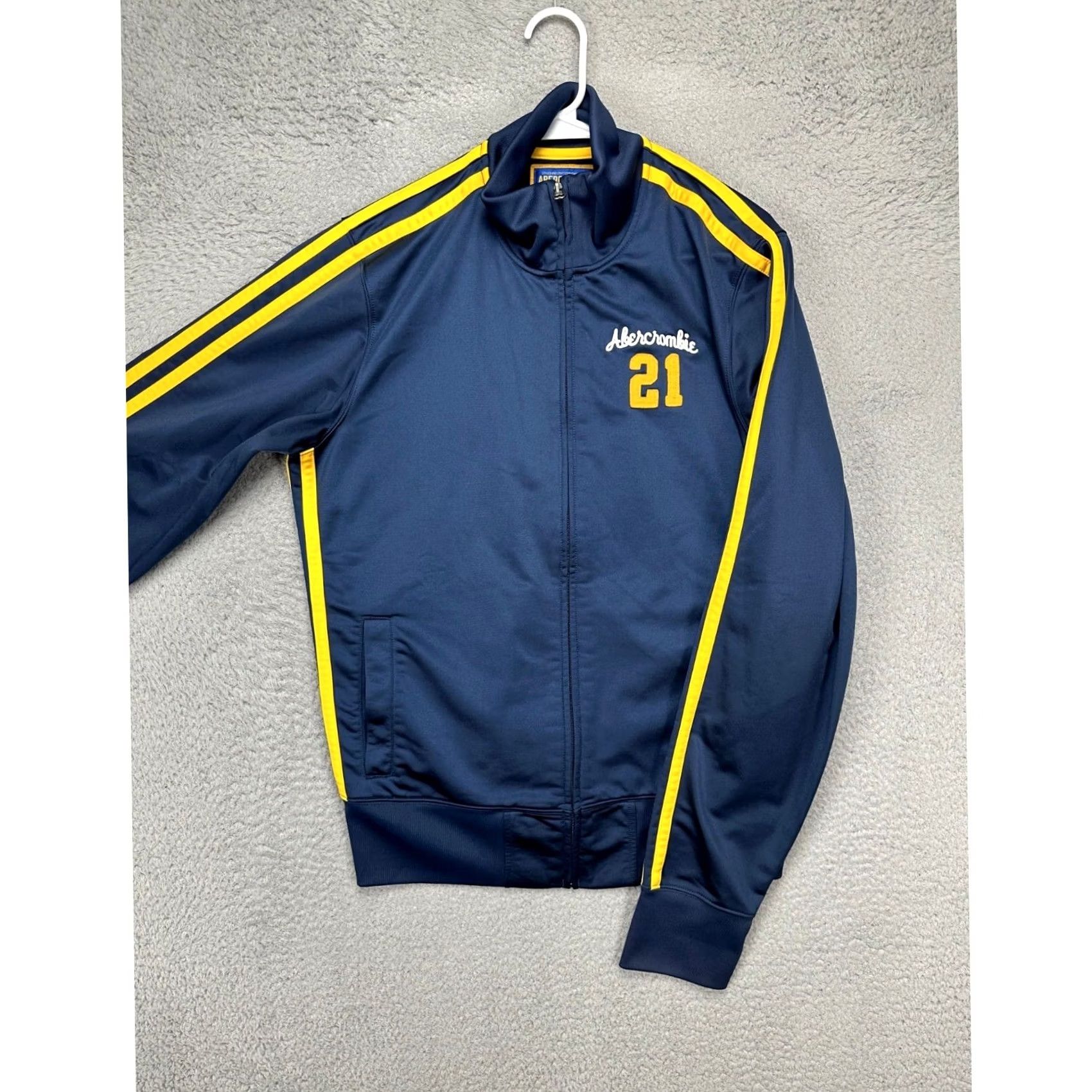 Abercrombie & Fitch Abercrombie & Fitch Jacket Womens 2XL Blue Full Zip Performance Embroidered Logo Jacket Size XXL / US 16-18 / IT 52-54 - 4 Thumbnail