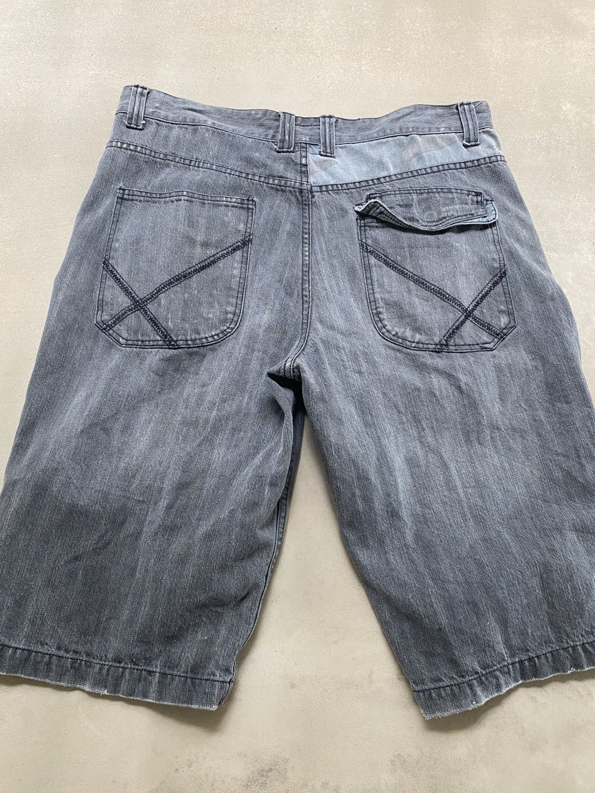 Vintage Grey Baggy Jorts Size US 41 - 4 Thumbnail