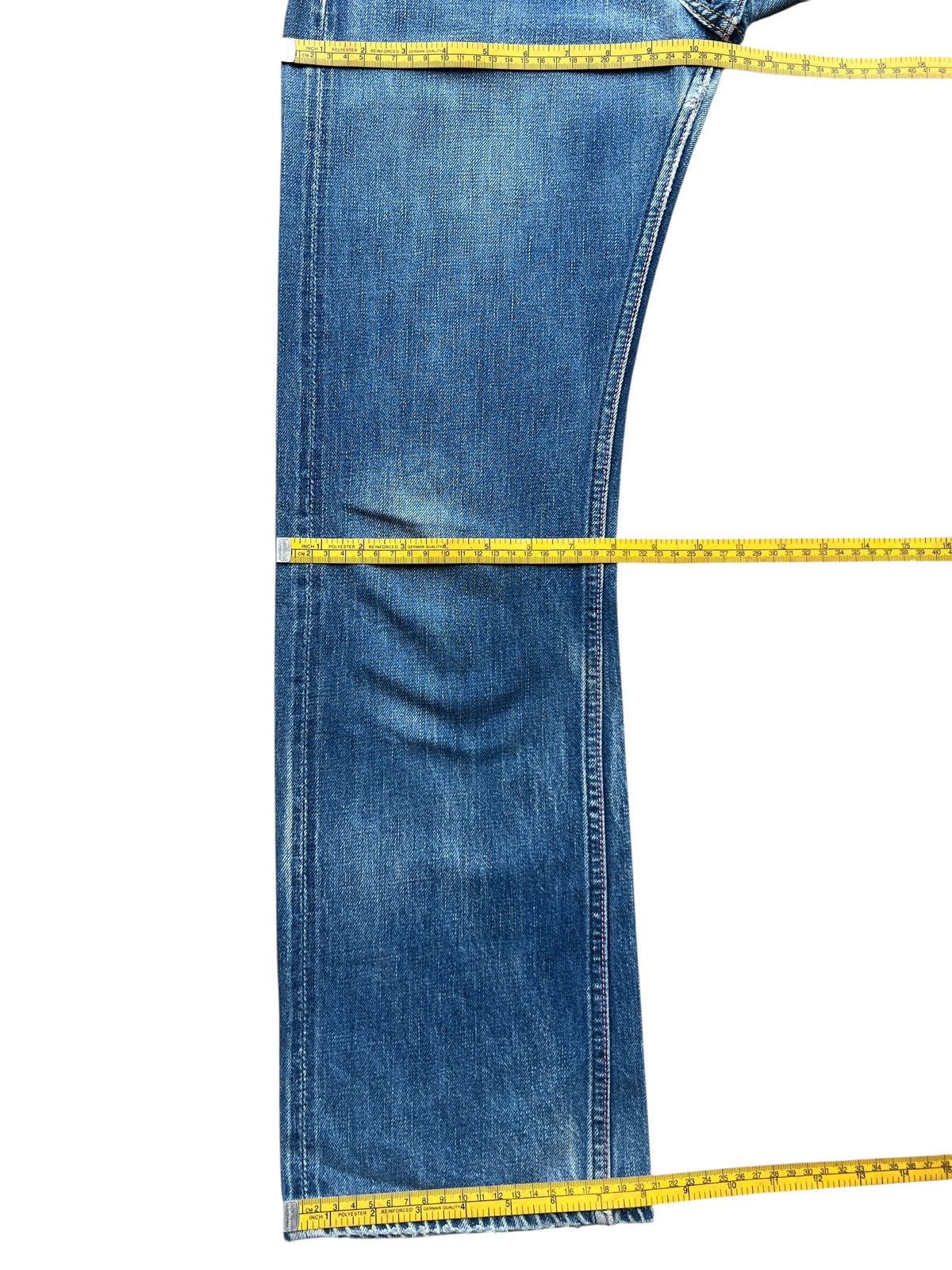 Momotaro Jeans Vintage Momotaro Selvedge Faded Lowrise Denim Jeans Size 31" - 15 Thumbnail