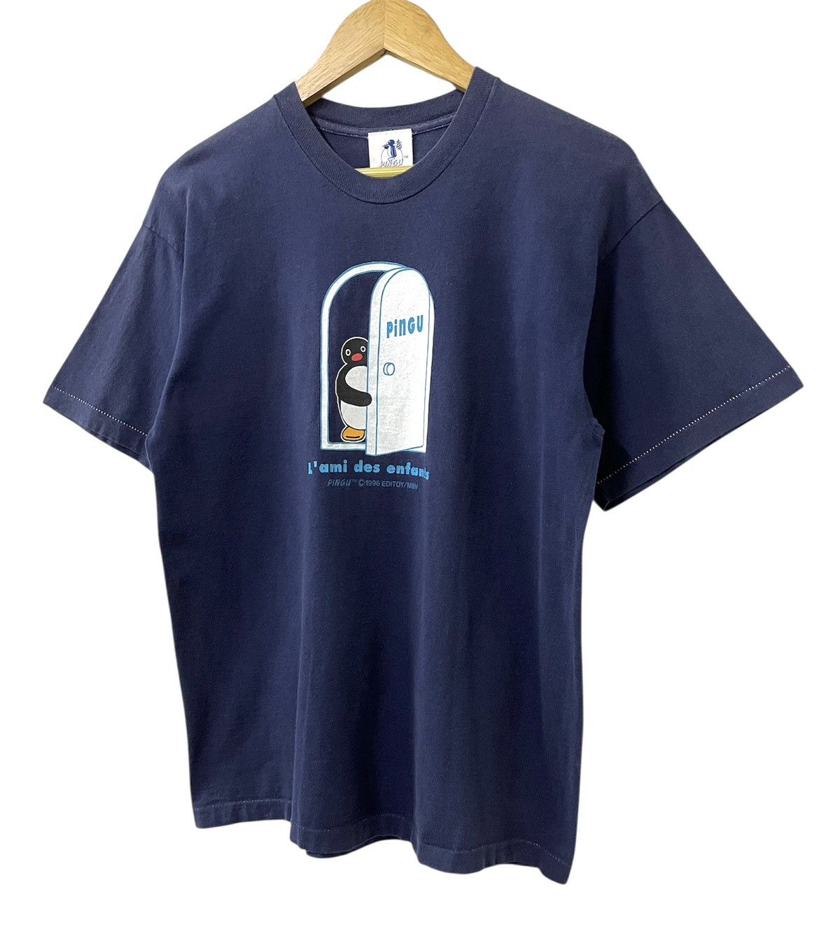 Vintage VINTAGE 90s PINGU ANIMATED SERIES CARTOON TSHIRT Size US M / EU 48-50 / 2 - 4 Thumbnail